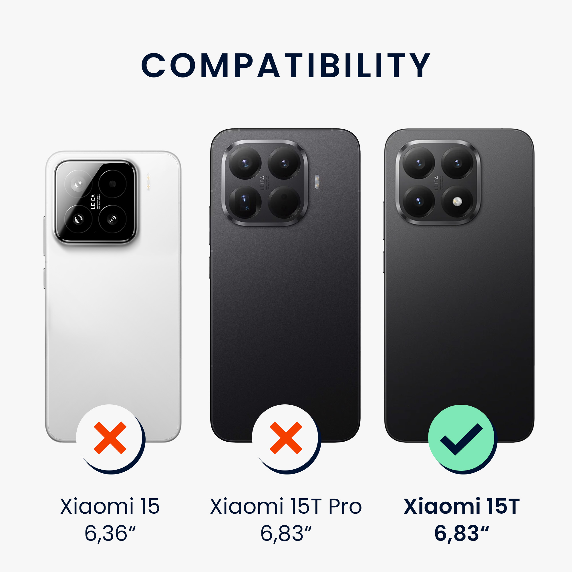 Kryt na mobil Xiaomi 15T kwmobile Soft Matte tmavě břidlicová