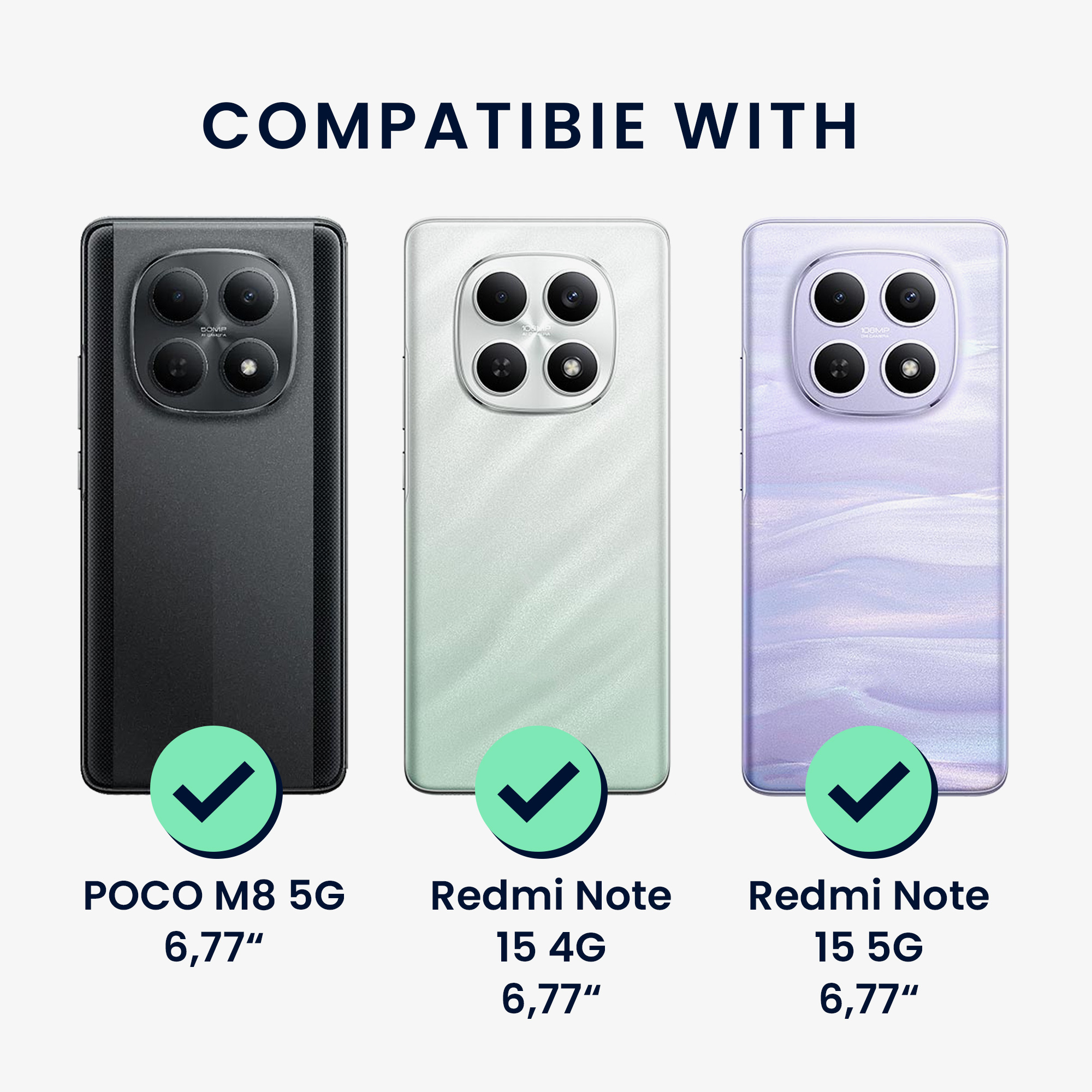 TPU kryt kwmobile pro Xiaomi Redmi Note 15 4G / Redmi Note 15 5G / Poco M8 5G - levandulová