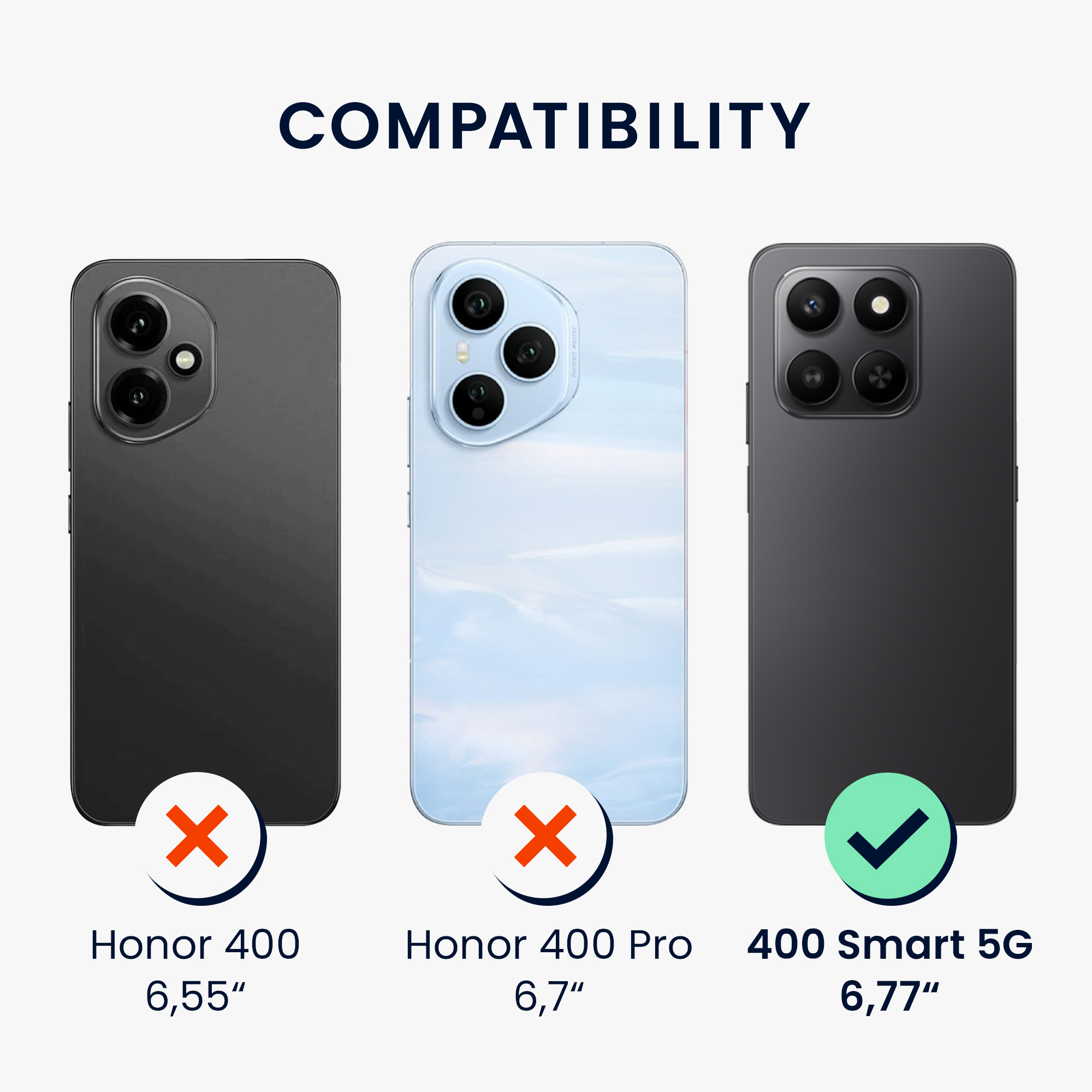 Kryt na mobil HONOR 400 Smart 5G / X7d, tenký - kwmobile, šedozelený