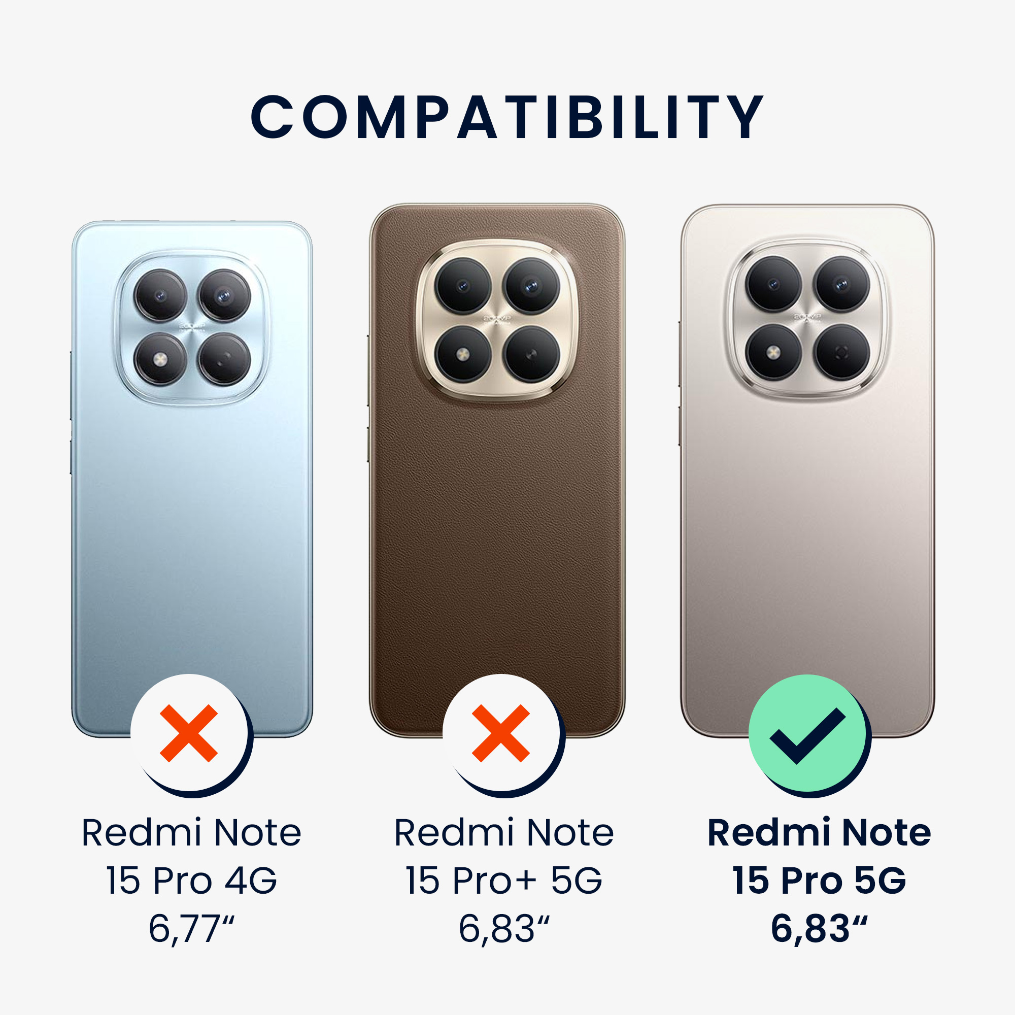 Transparentní TPU kryt kwmobile pro Xiaomi Redmi Note 15 Pro 5G - transparentní