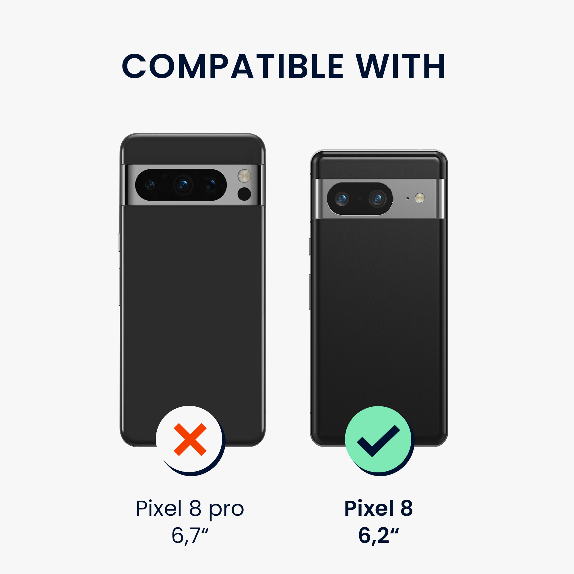 Ochranné pouzdro z pravého dřeva pro Google Pixel 8 kwmobile dřevěné - tmavě hnědý ořech