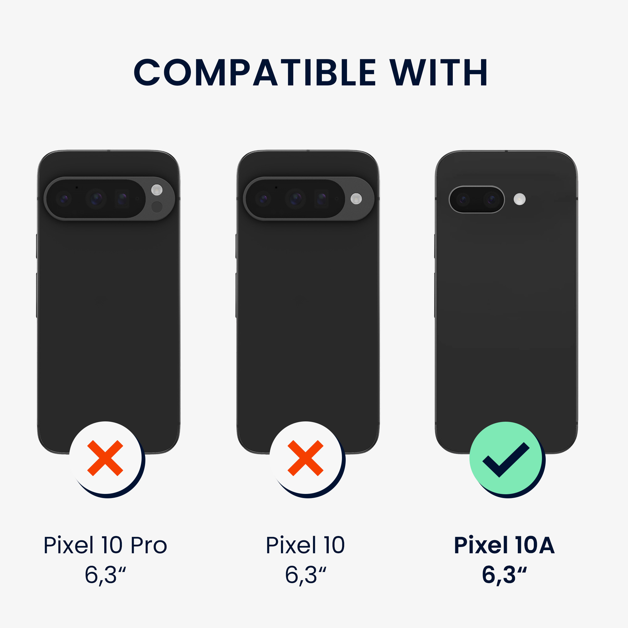 Pouzdro pro Google Pixel 10a se 2 tvrzenými ochrannými skly kwmobile - matná starorůžová