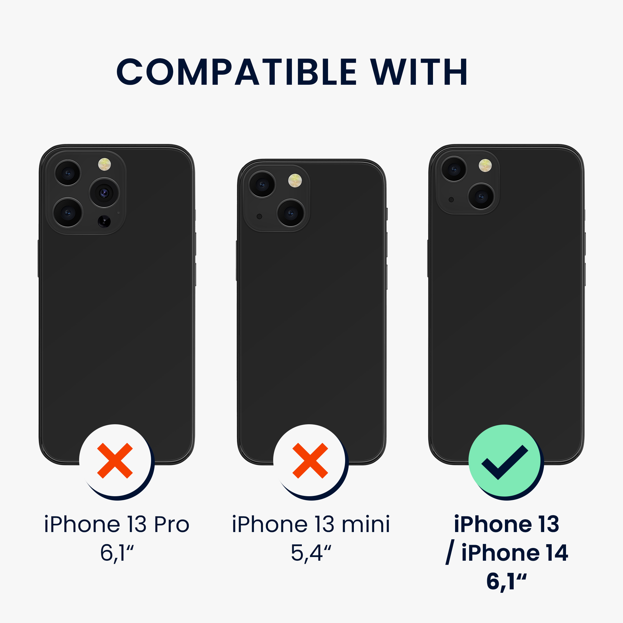 Pouzdro pro Apple iPhone 13 / iPhone 14 kwmobile MagSafe se stojánkem tenké - černá / matný transparentní