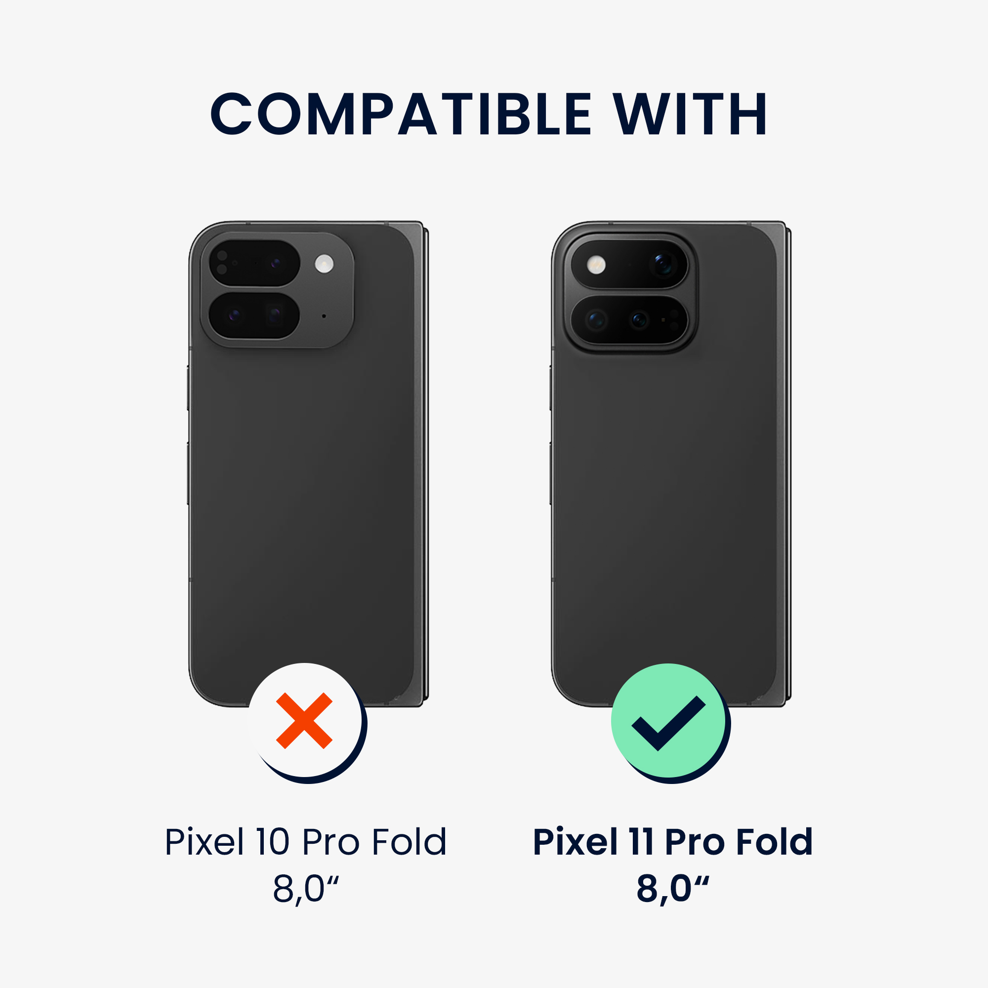 Pouzdro na PC pro Google Pixel 11 Pro Fold kwmobile - transparentní