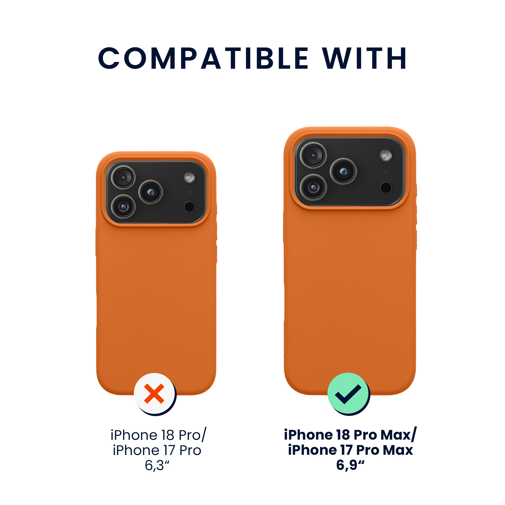 Pouzdro pro Apple iPhone 18 Pro Max / iPhone 17 Pro Max se 2 tvrzenými ochrannými skly kwmobile - ovocná oranžová