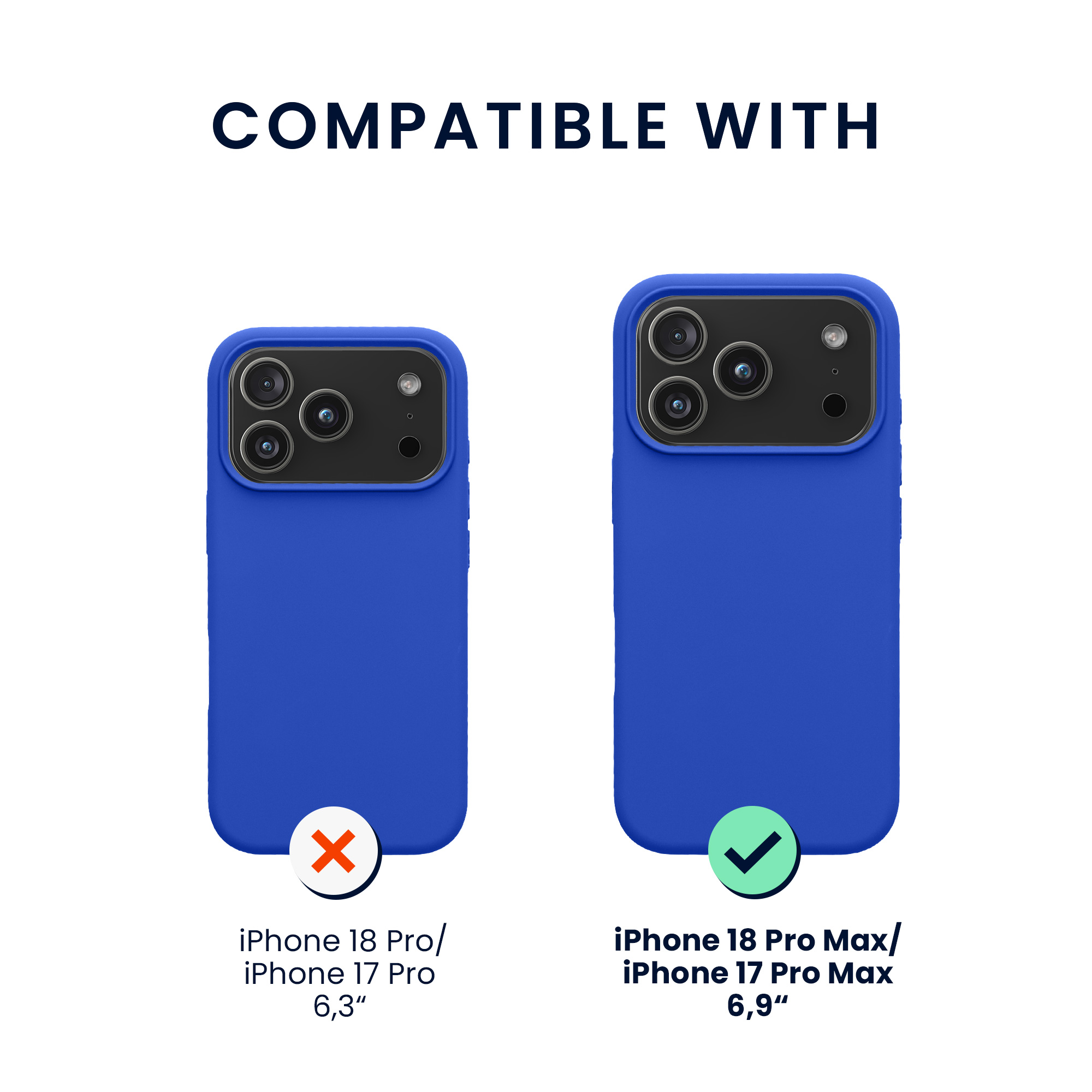 Pouzdro pro Apple iPhone 18 Pro Max / iPhone 17 Pro Max se 2 tvrzenými ochrannými skly kwmobile - baltská modrá