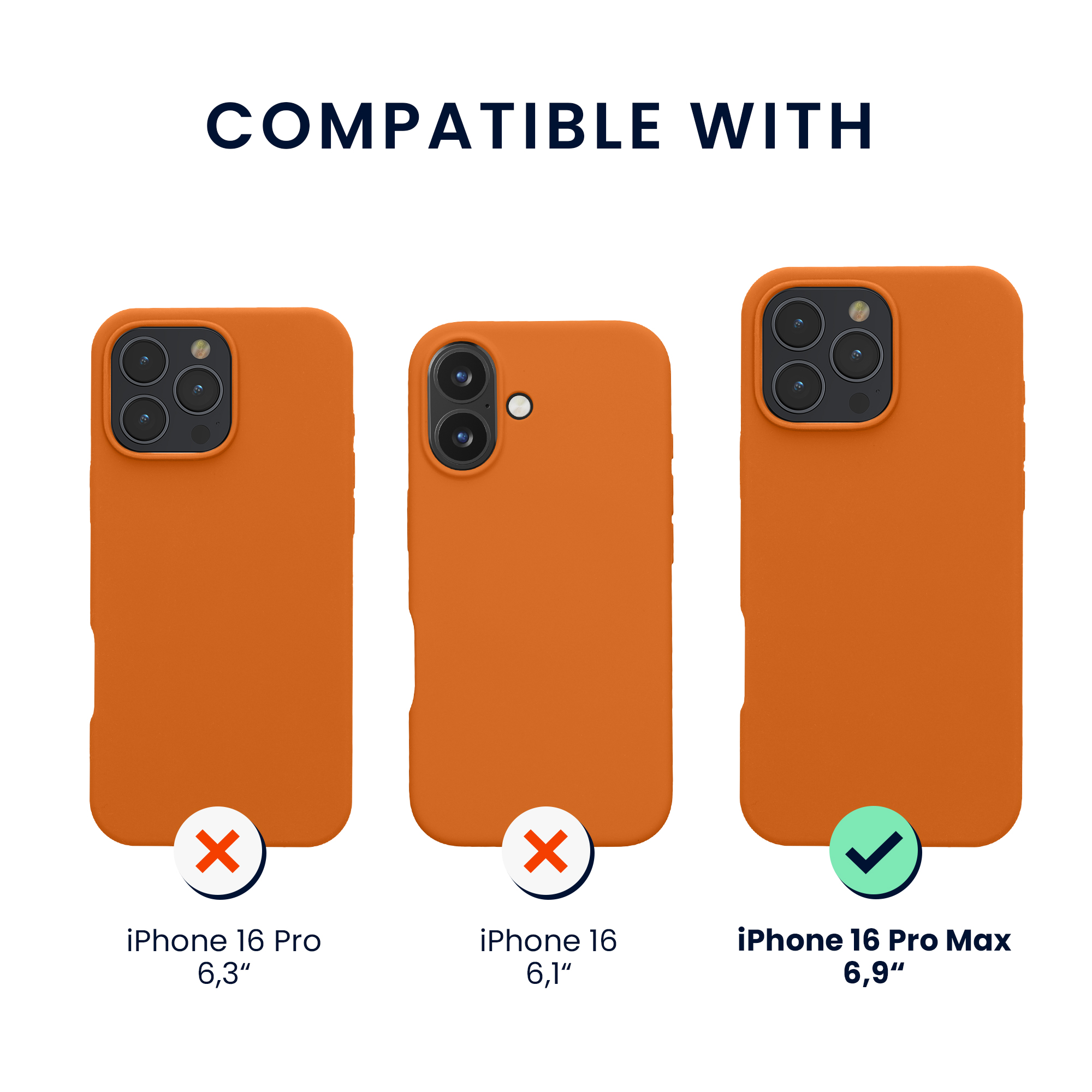 Pouzdro pro Apple iPhone 16 Pro Max se 2 tvrzenými ochrannými skly kwmobile - ovocná oranžová