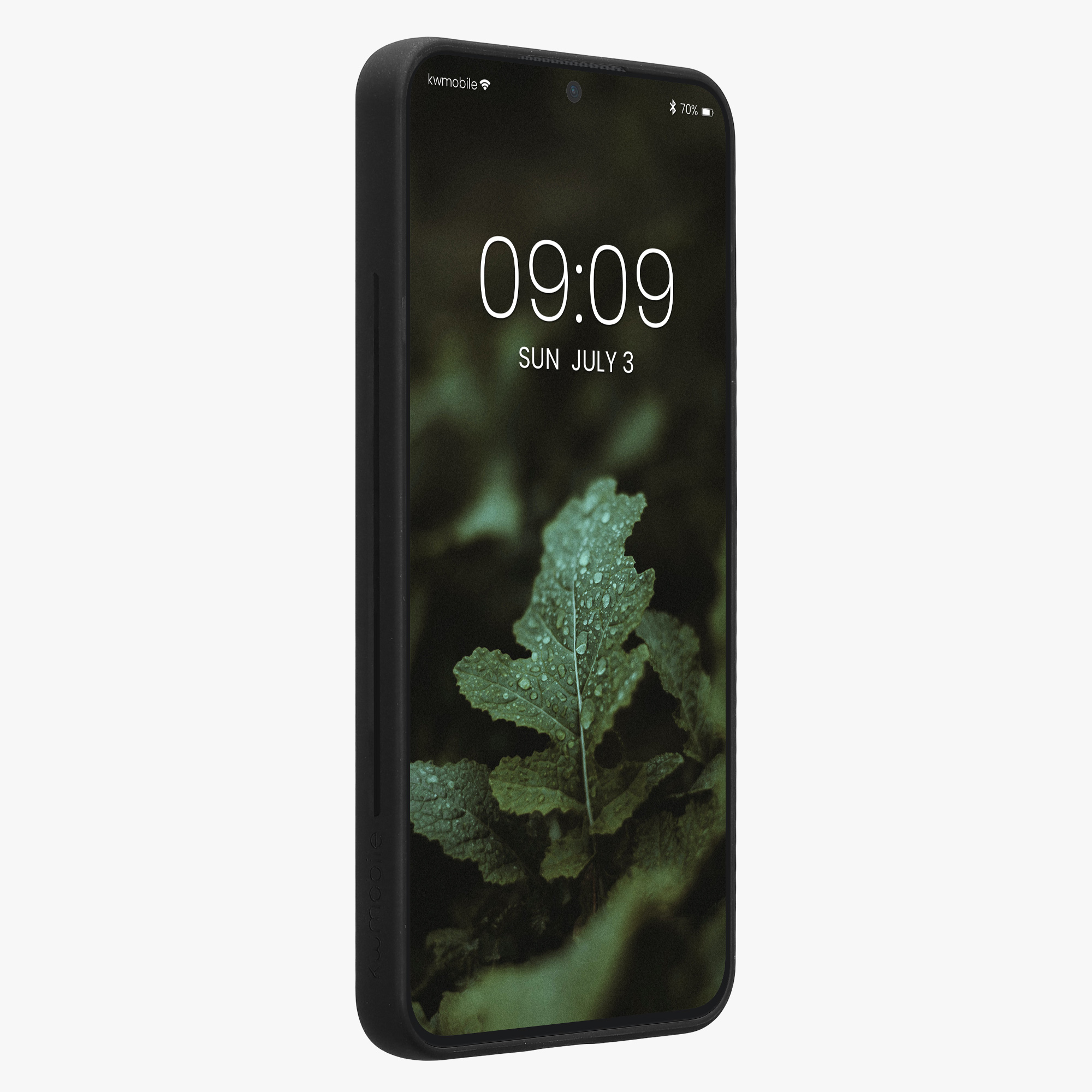 Dřevěný kryt na mobil Galaxy S24 kwmobile tmavě hnědý