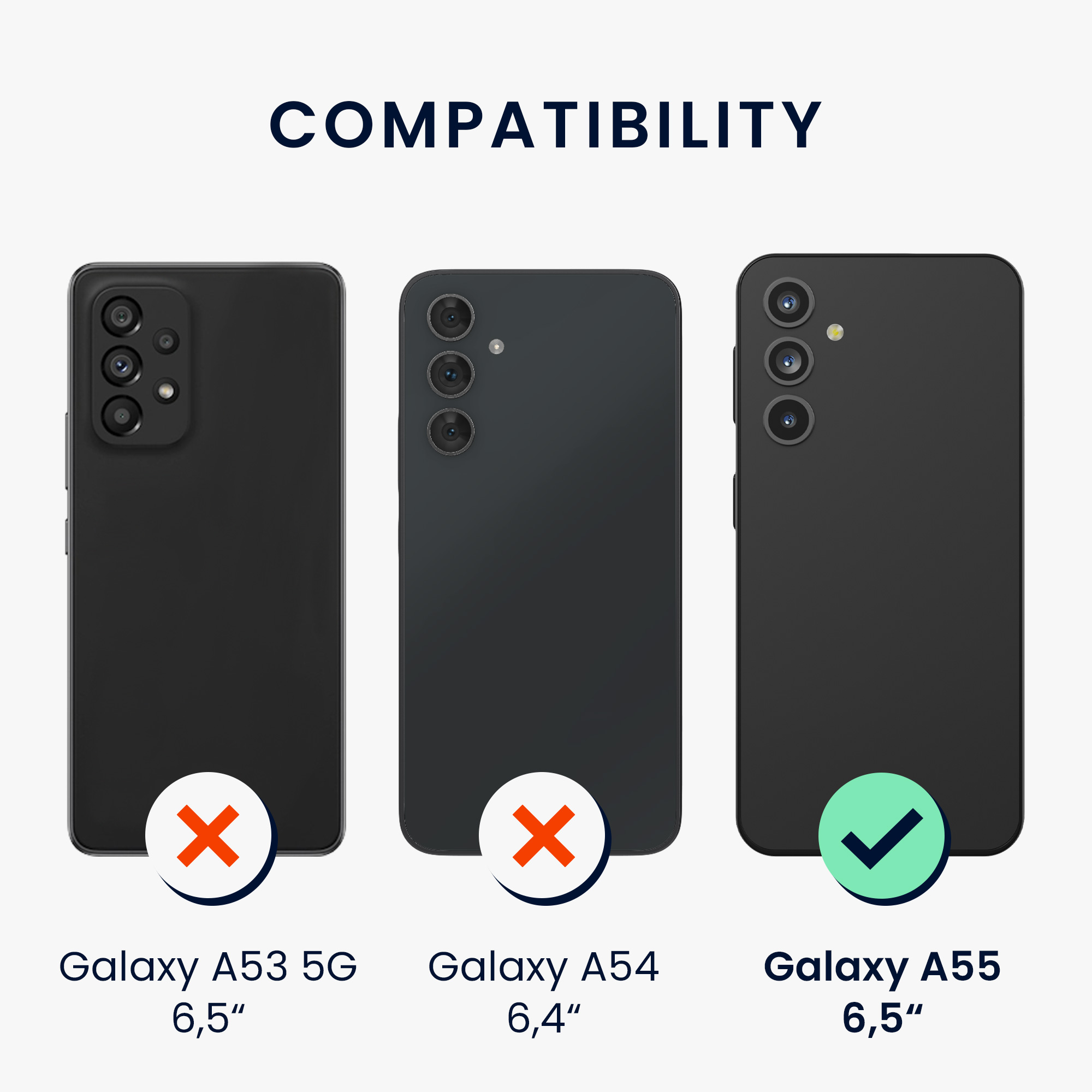Kryt na mobil Samsung Galaxy A55 5G kwmobile TPU Modrý útes