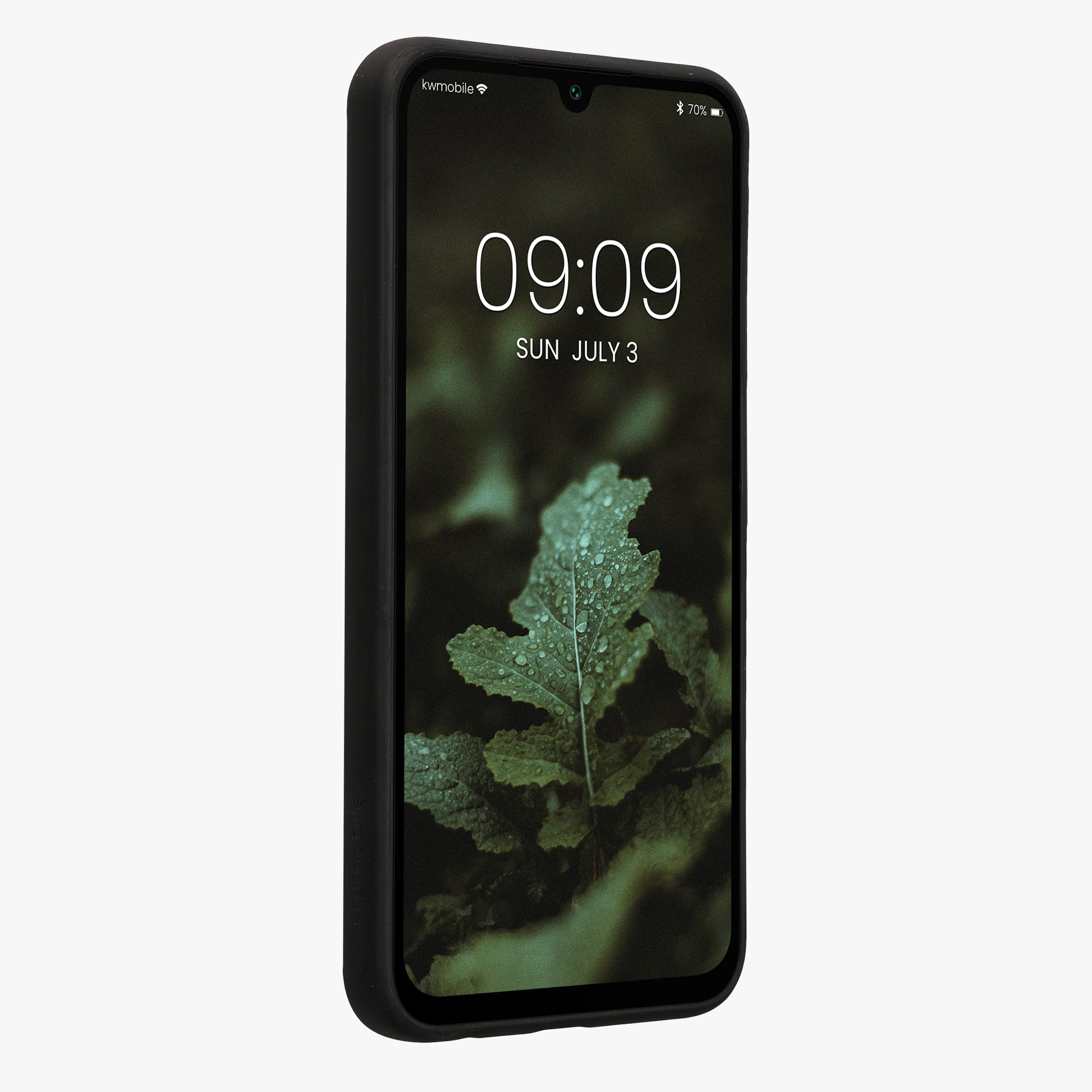 Dřevěný kryt na mobil Samsung Galaxy A15 5G kwmobile TPU rámeček Tmavě hnědá
