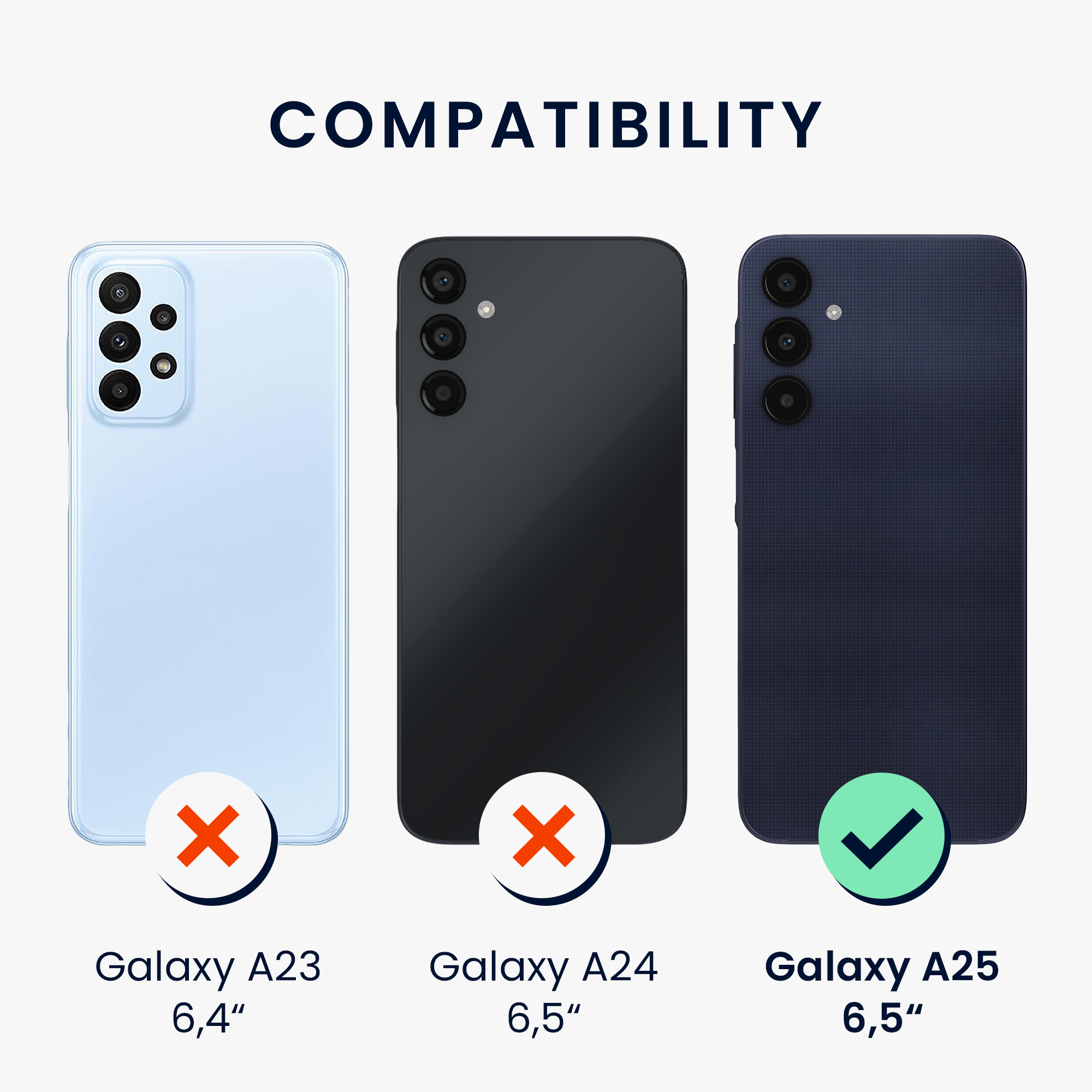 Kryt na mobil Samsung Galaxy A25 kwmobile TPU metalický Metalická tmavě červená