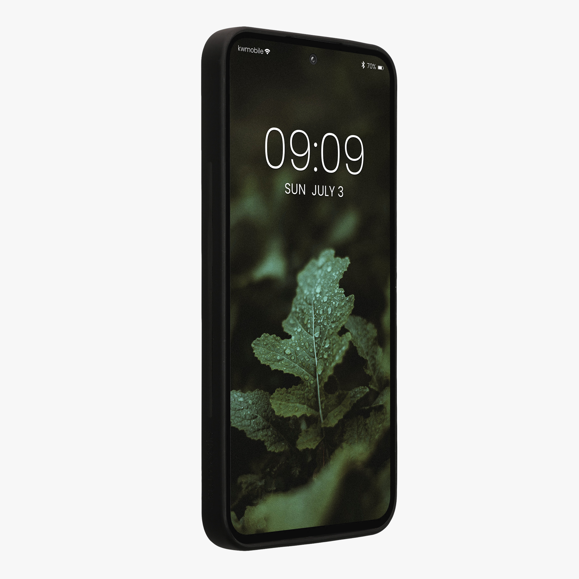 Dřevěný kryt na mobil Samsung Galaxy A35 kwmobile tmavě hnědý