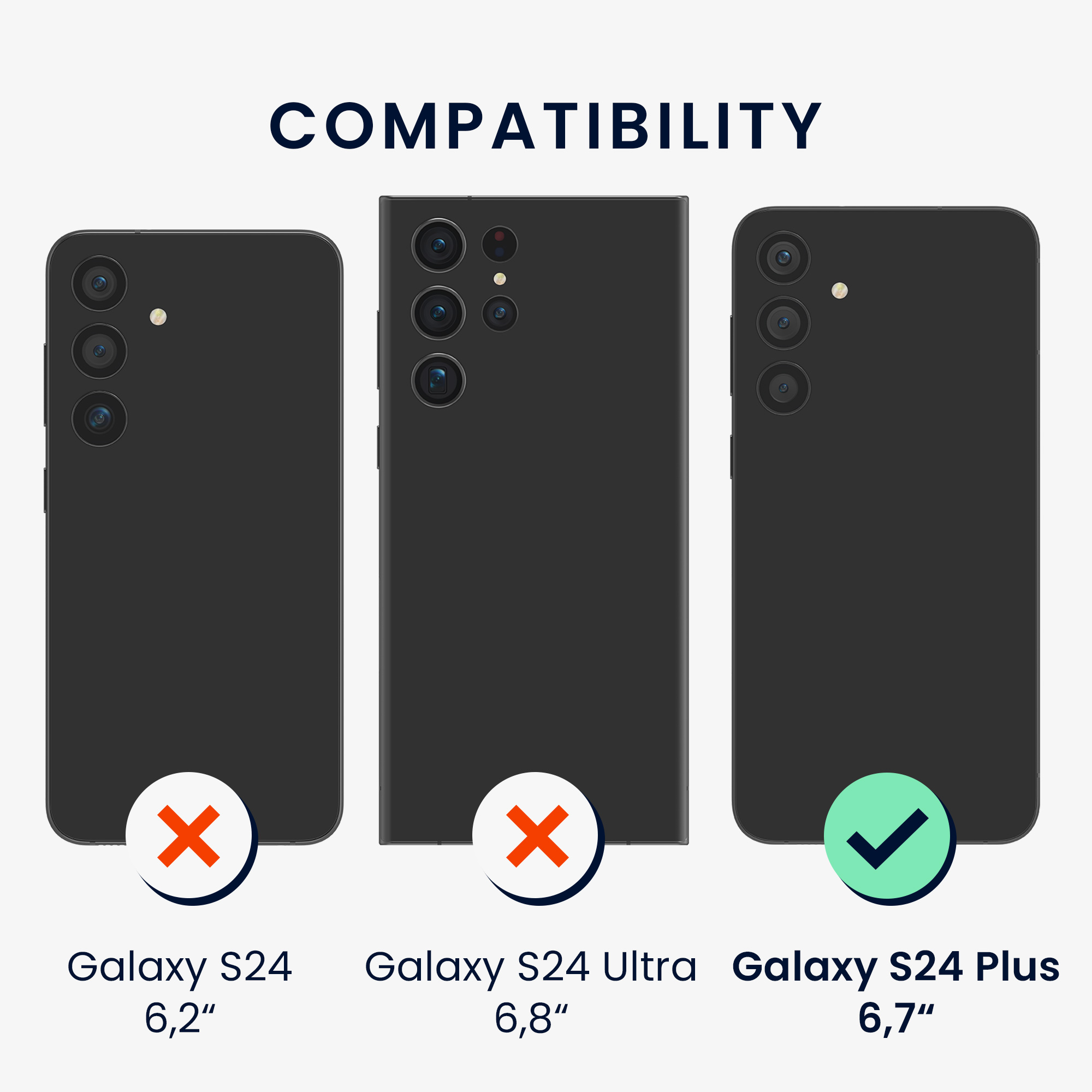 Dřevěný kryt Samsung Galaxy S24 Plus kwmobile tmavě hnědá
