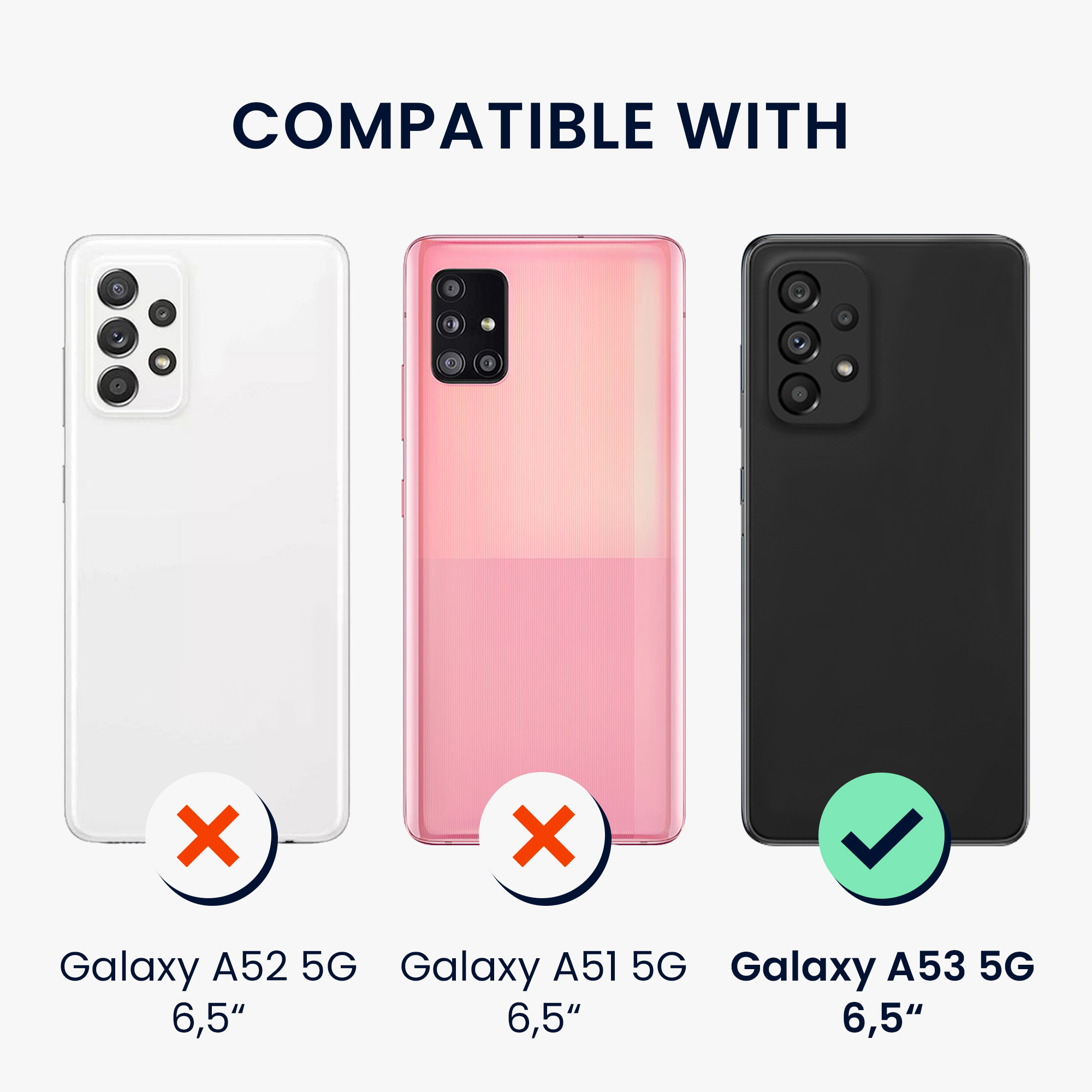 Průhledný kryt na mobil Samsung Galaxy A53 5G kwmobile motiv Flower Bouquets Flower Bouquets - pastelová fialová / transparentní