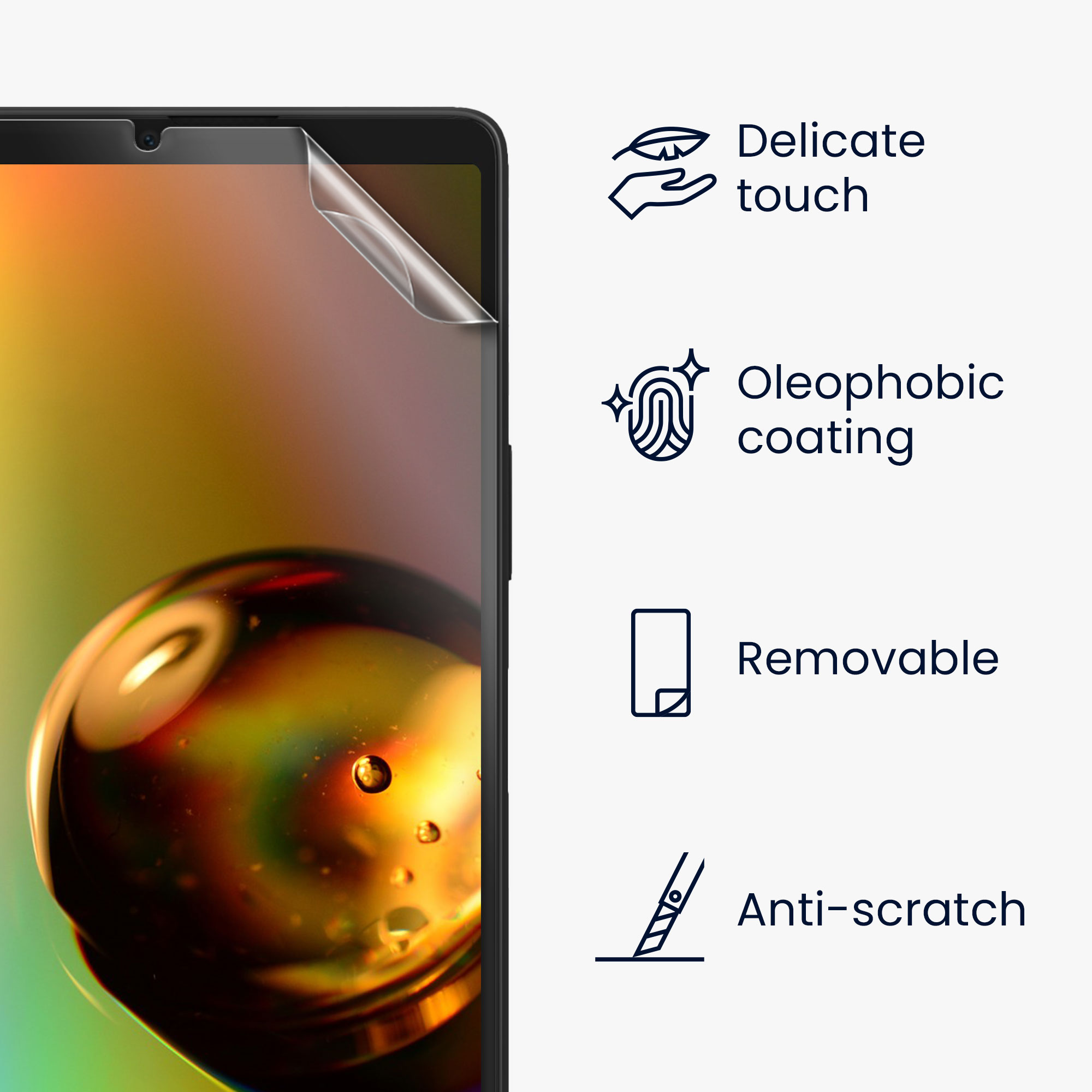 Ochranná fólie 6 ks kwmobile - Sony Xperia 10 VI - čirá