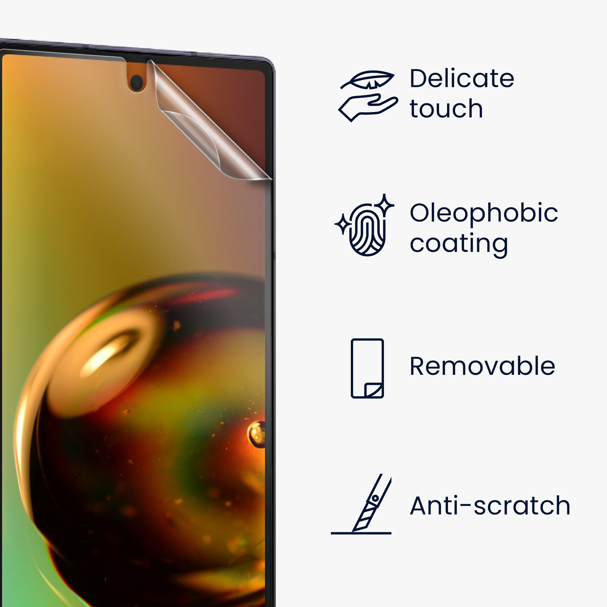 6x Ochranná fólie na mobil kwmobile pro Samsung Galaxy Z Fold6 - čirá