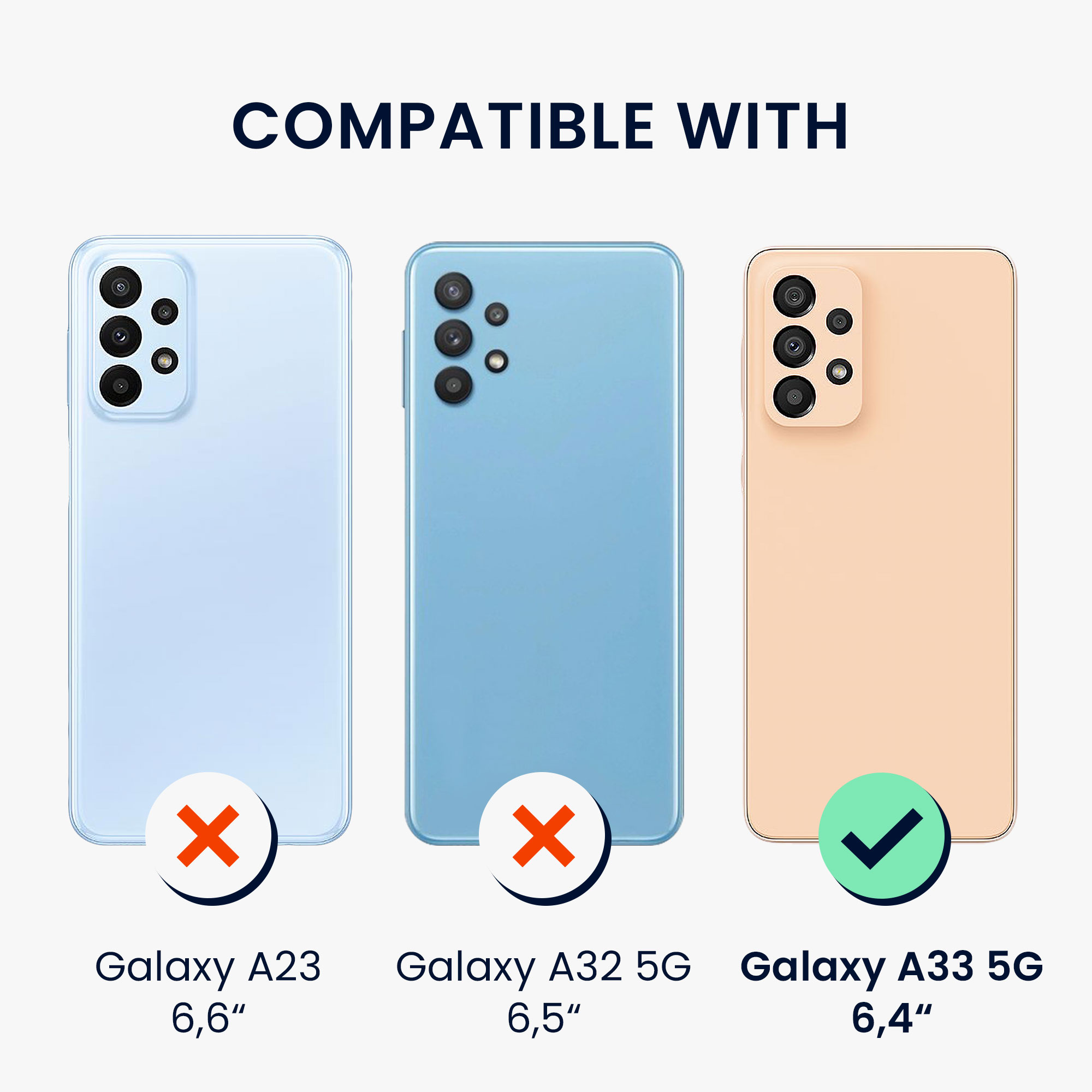 Průhledný kryt na mobil Samsung Galaxy A33 5G kwmobile TPU s poutkem na zápěstí Transparentní / černá