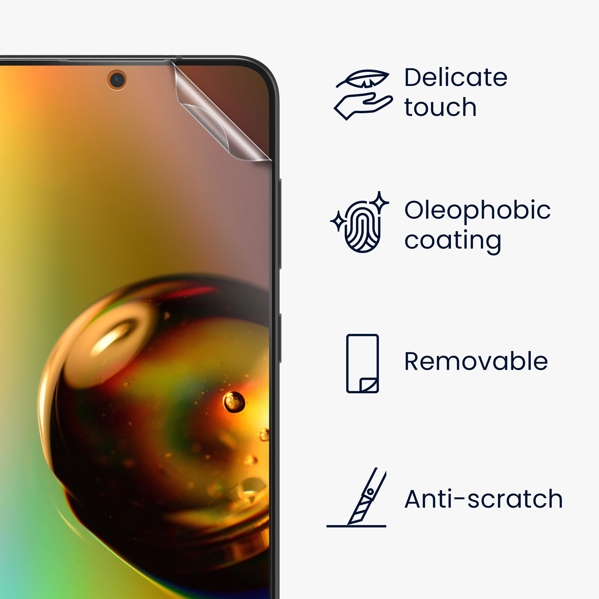 Ochranná fólie Samsung Galaxy S24 FE kwmobile 6 ks transparentní