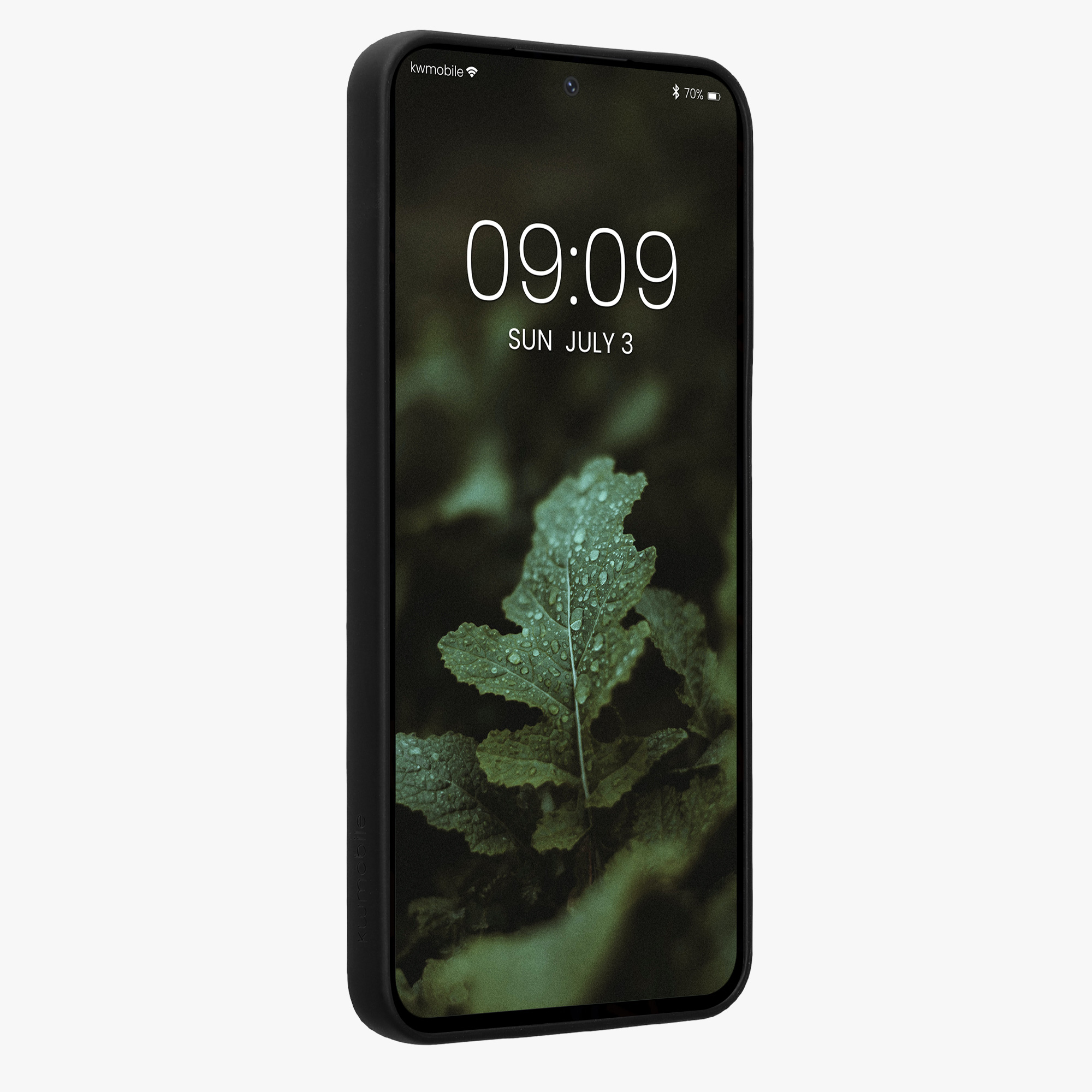 Dřevěný kryt Samsung Galaxy S24 FE kwmobile tmavě hnědá