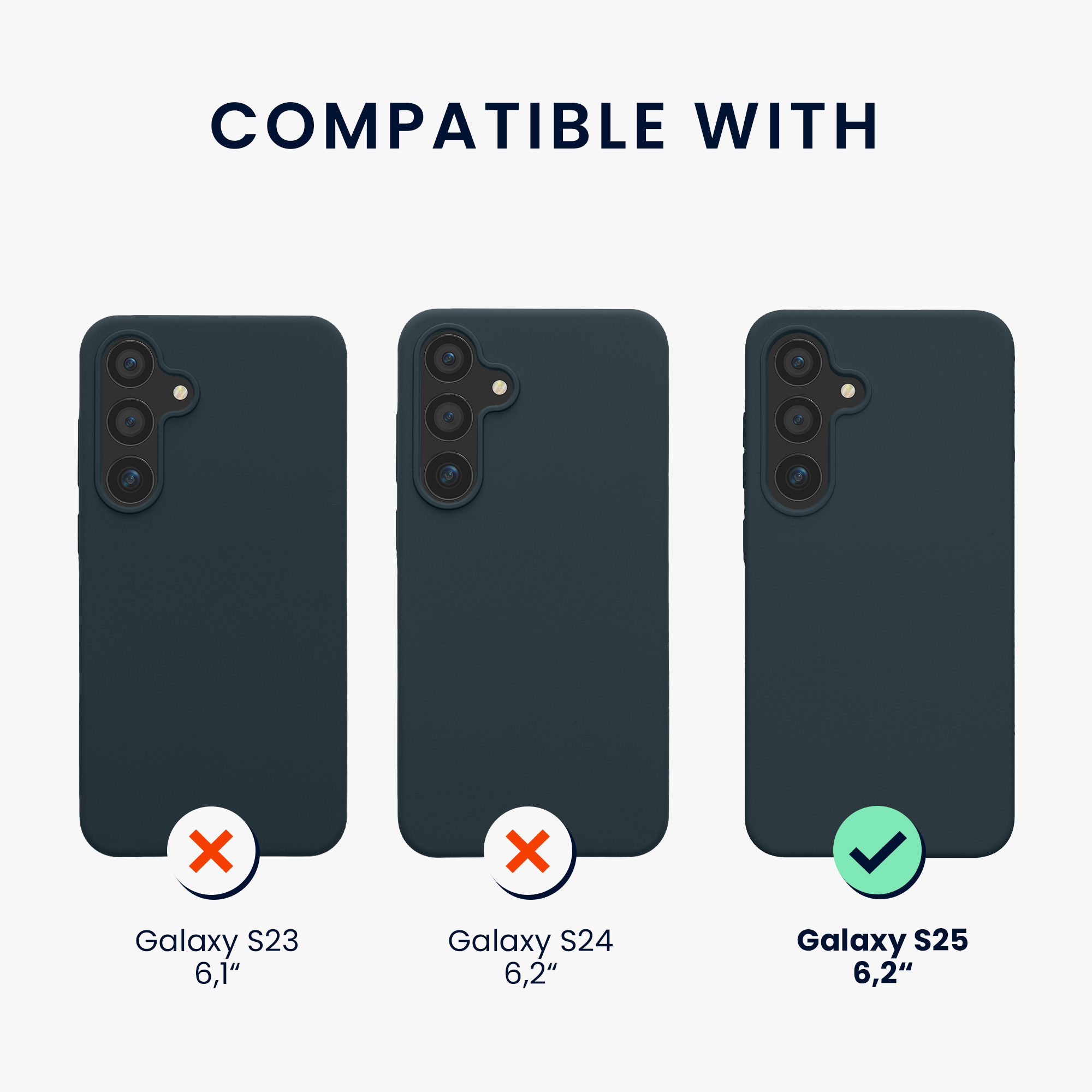 Kryt na mobil Samsung Galaxy S25 kwmobile tmavě šedá Dark Slate
