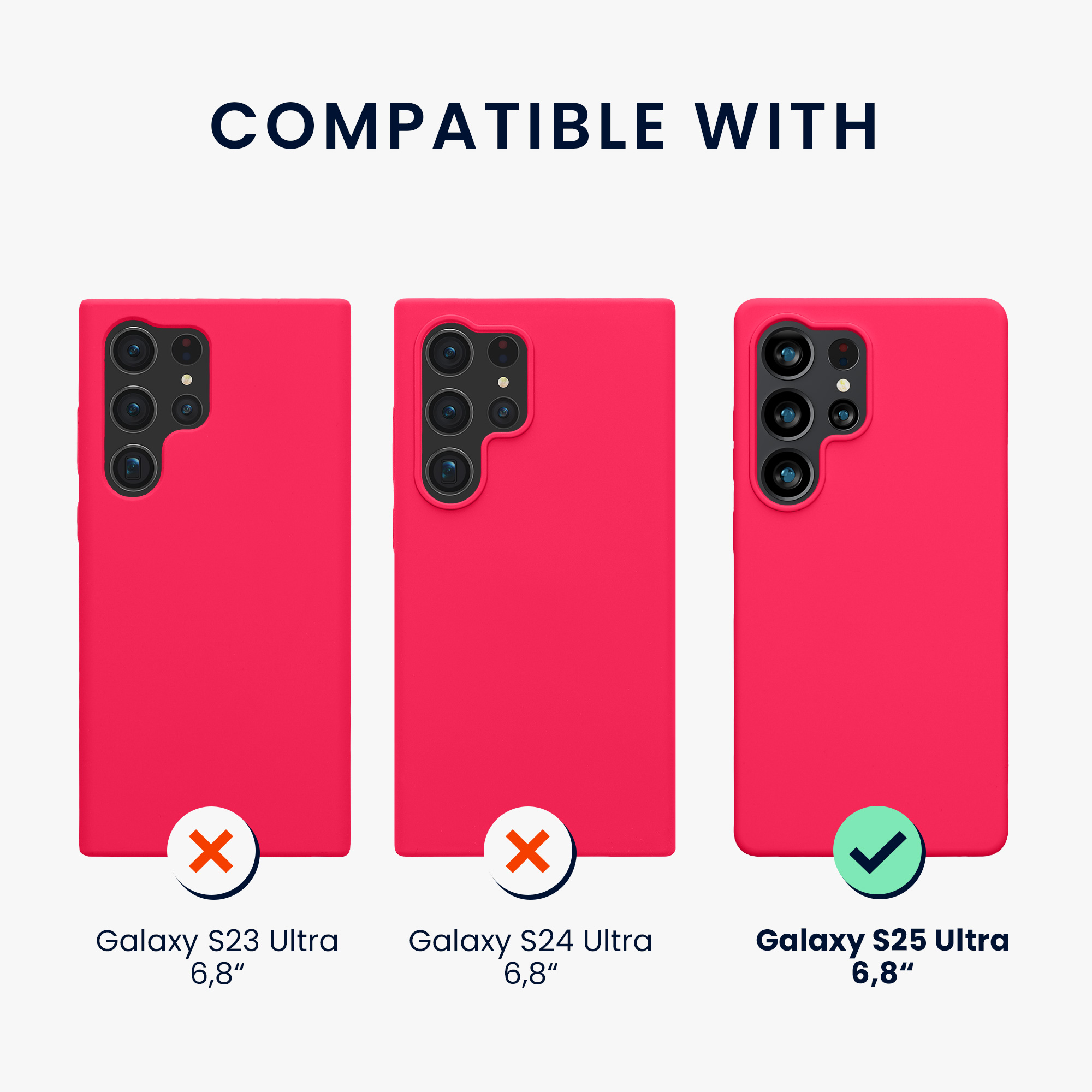Kryt na mobil Samsung Galaxy S25 Ultra kwmobile neonově růžová