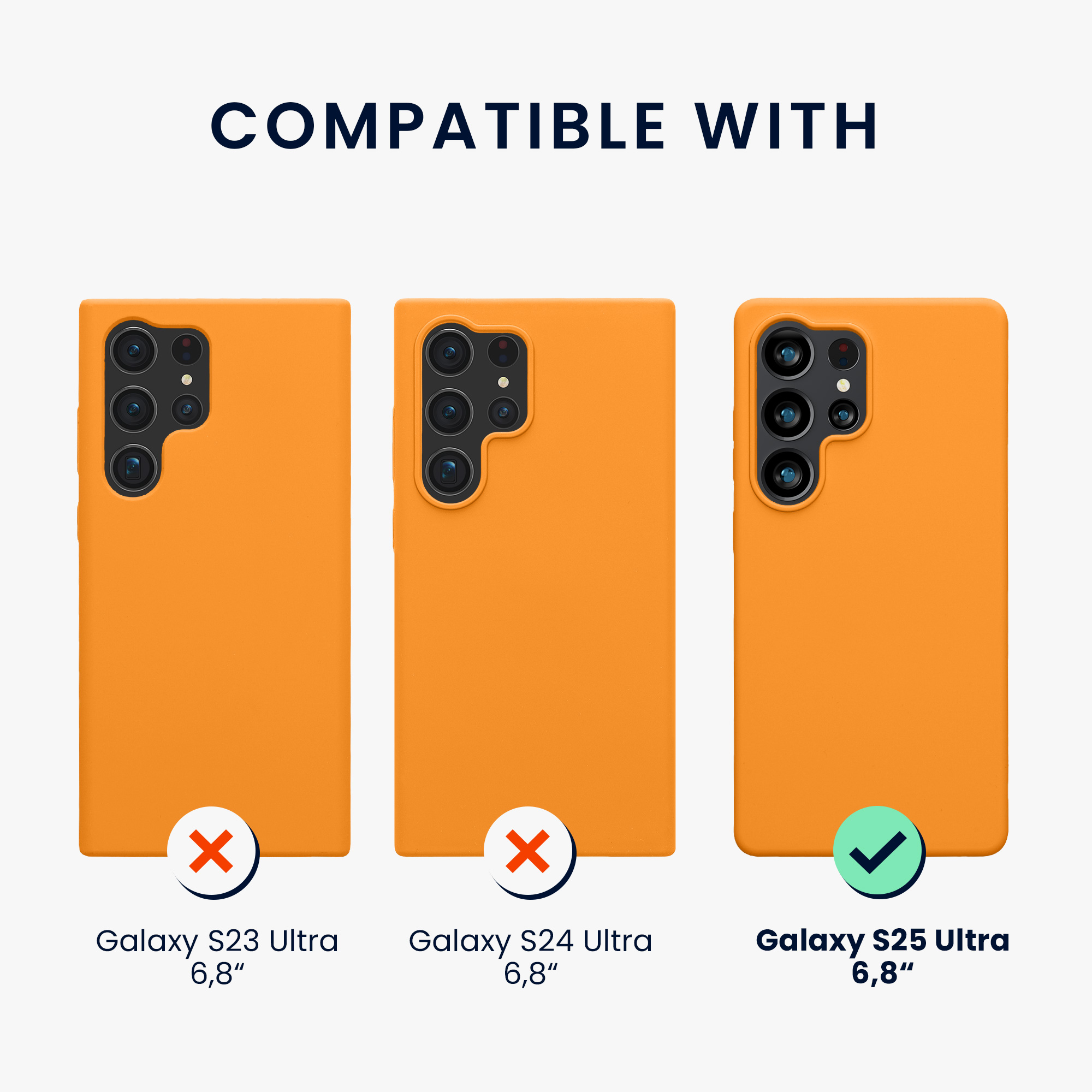 Kryt na mobil Samsung Galaxy S25 Ultra kwmobile oranžová Fruity Orange