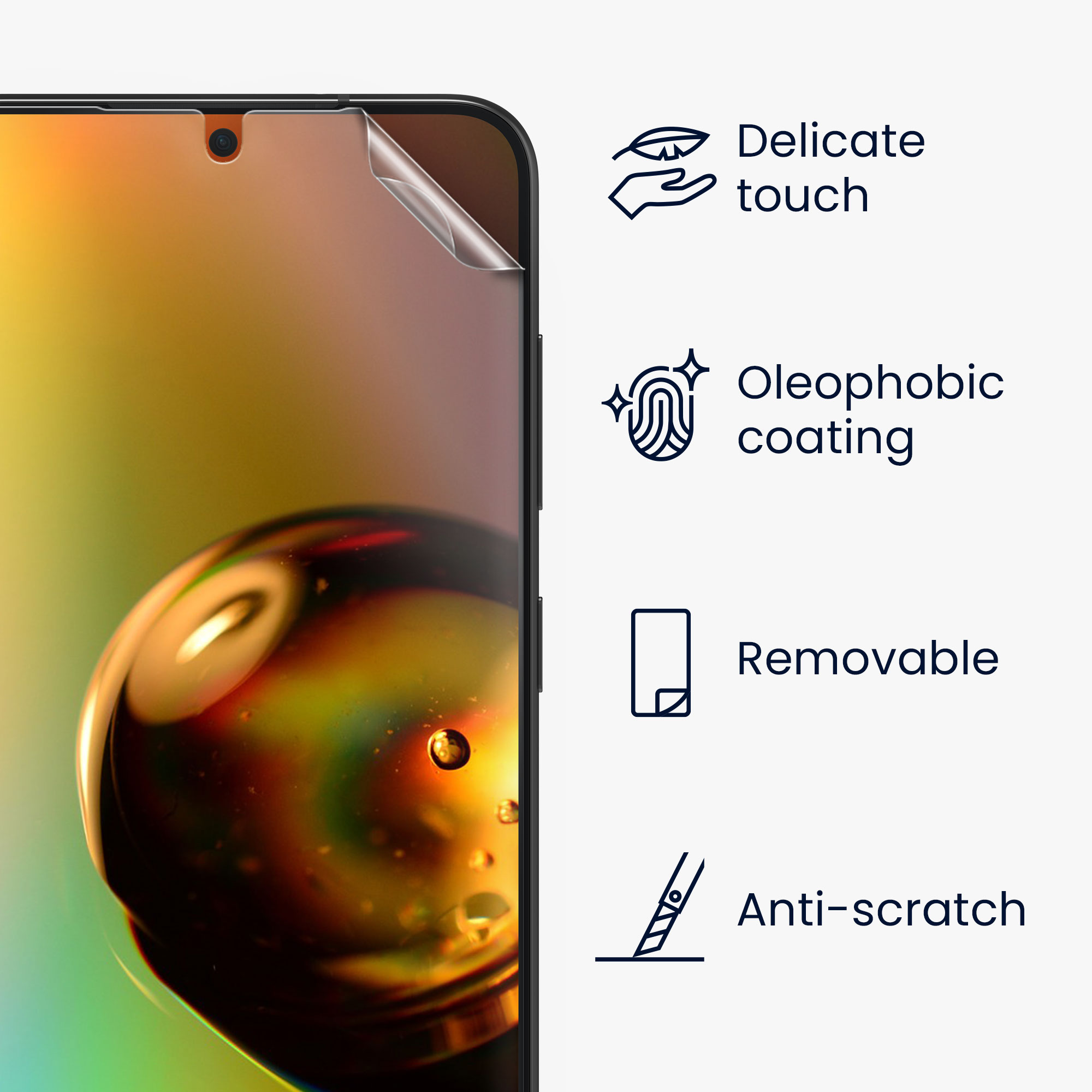 Ochranná fólie Samsung Galaxy S25 kwmobile 3 ks transparentní