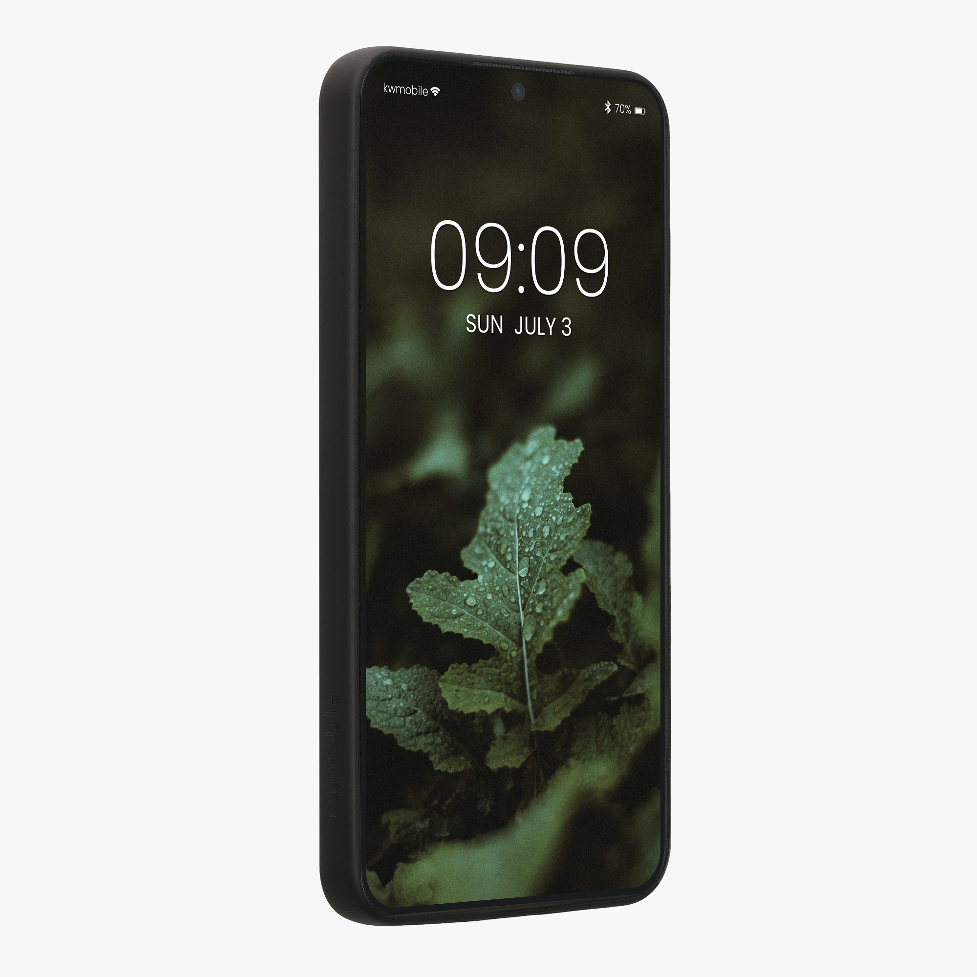 Dřevěný kryt Samsung Galaxy S25 kwmobile tmavě hnědá