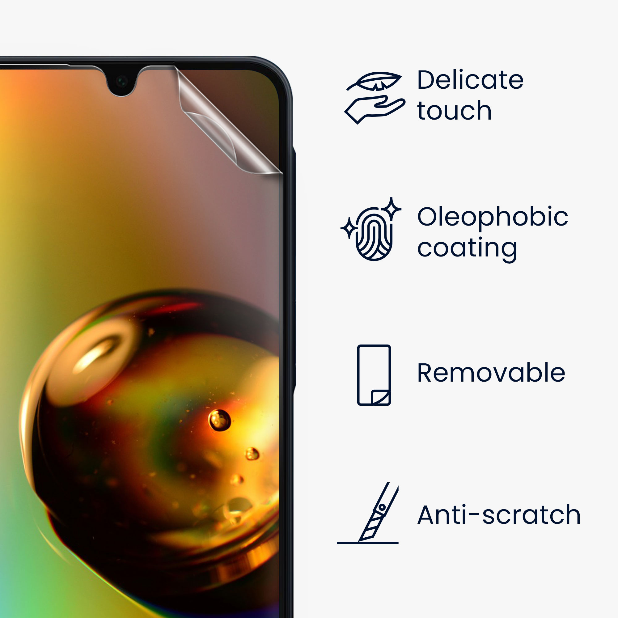 Ochranná fólie Samsung Galaxy A16 5G kwmobile 6 ks ultra čirá transparentní