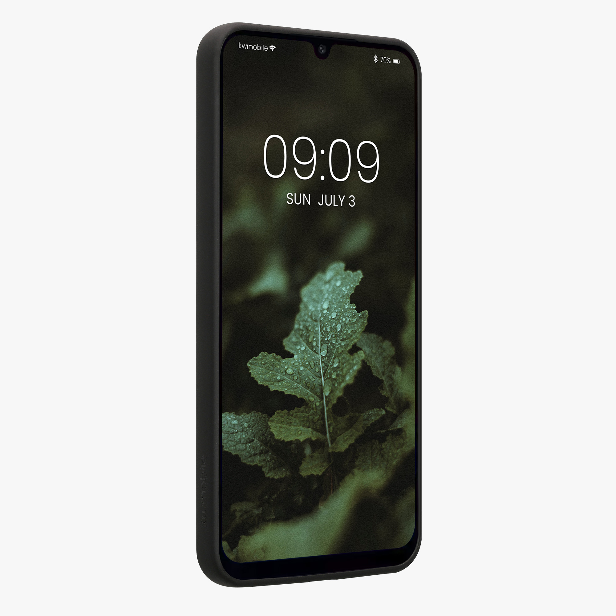 Dřevěný kryt na mobil Samsung Galaxy A26 5G kwmobile TPU rámeček Tmavě hnědá