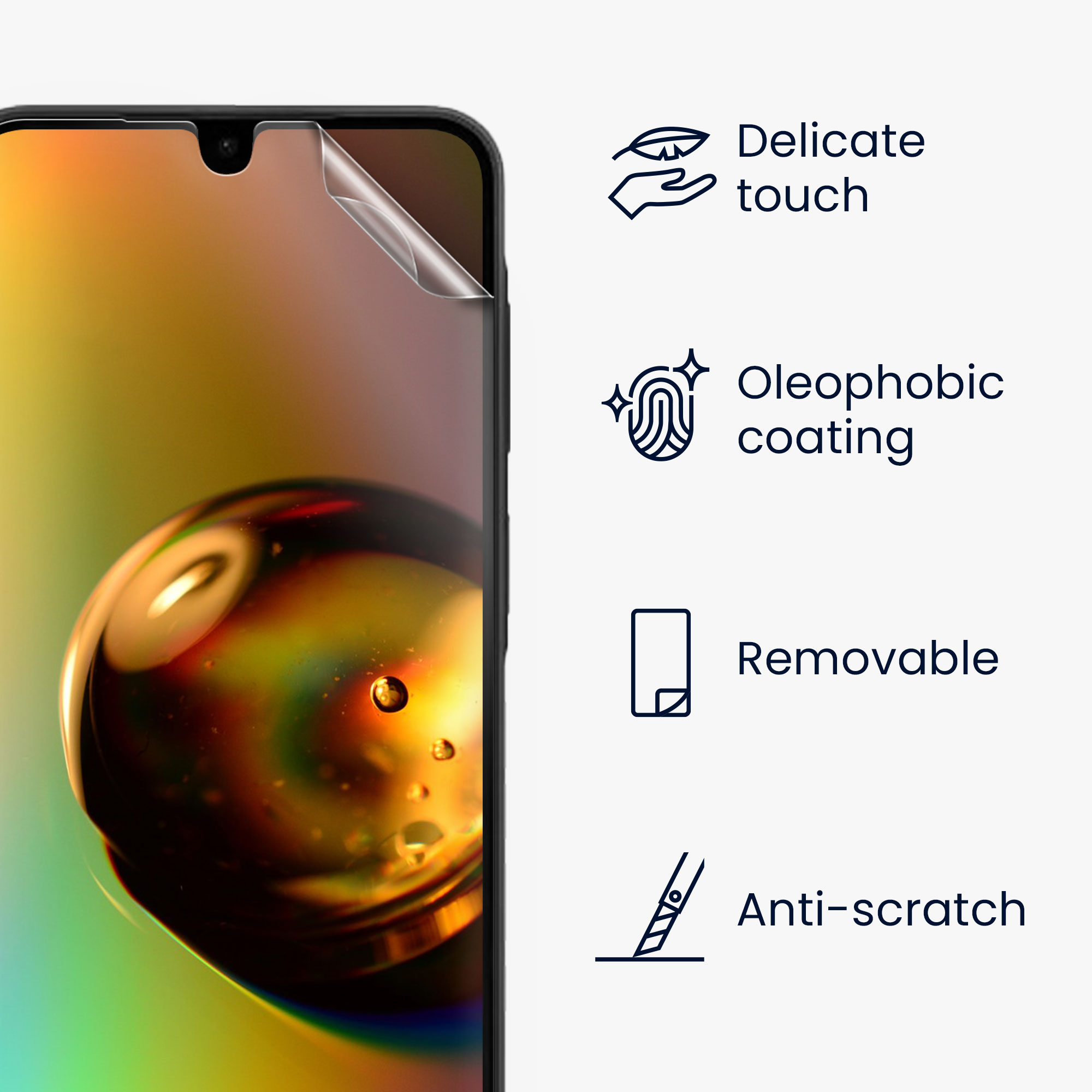 Ochranná fólie Samsung Galaxy A26 5G kwmobile 6 ks ultra čirá transparentní