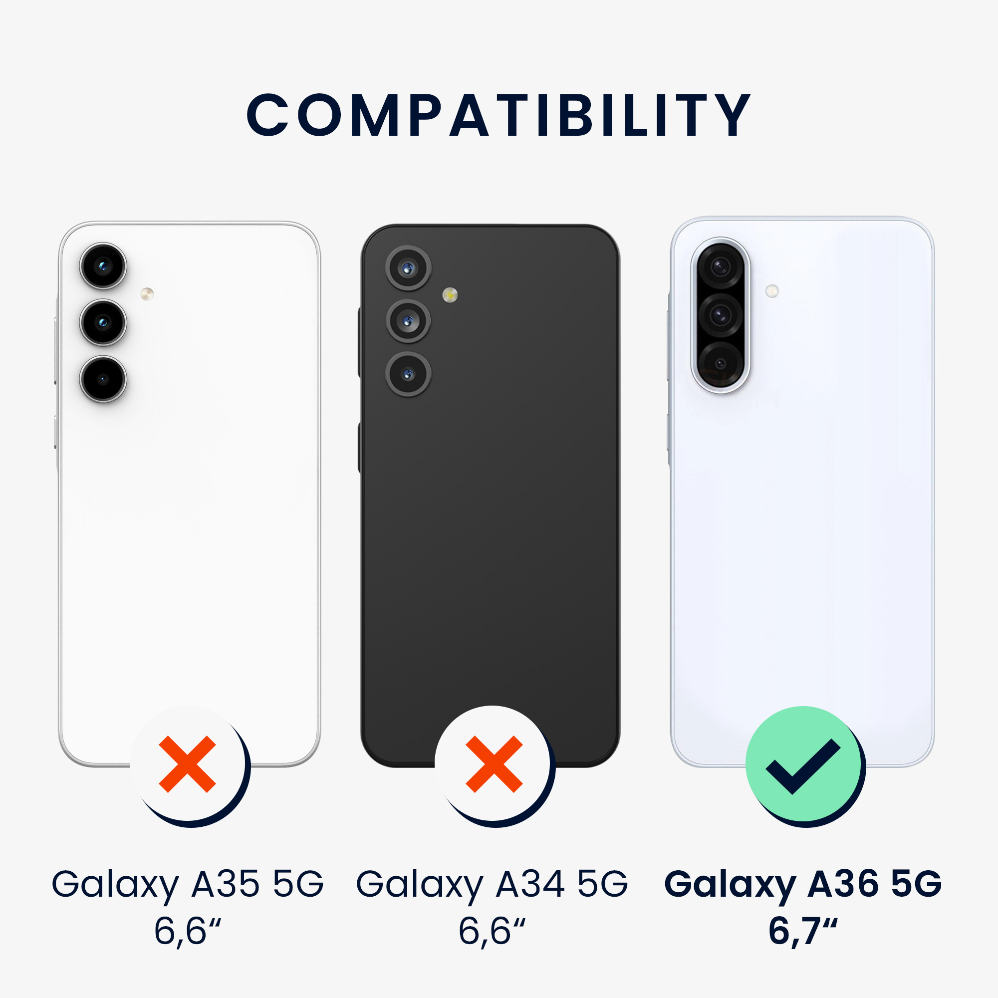 Kryt na mobil Samsung Galaxy A36 5G kwmobile TPU mintový