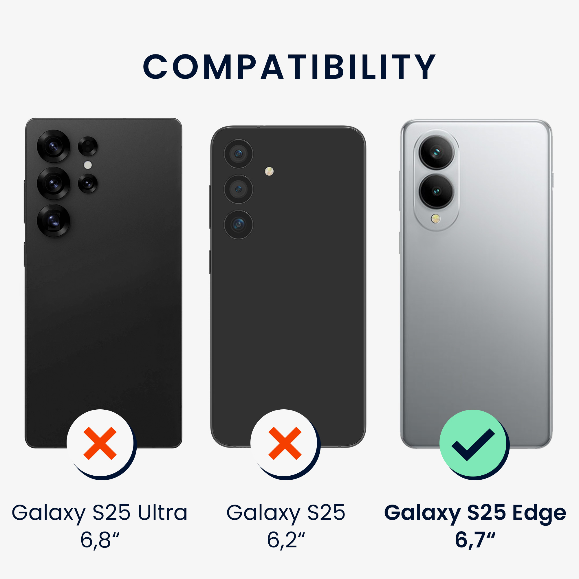 Kryt na mobil Samsung Galaxy S25 Edge kwmobile matná petrolejová Teal Matte