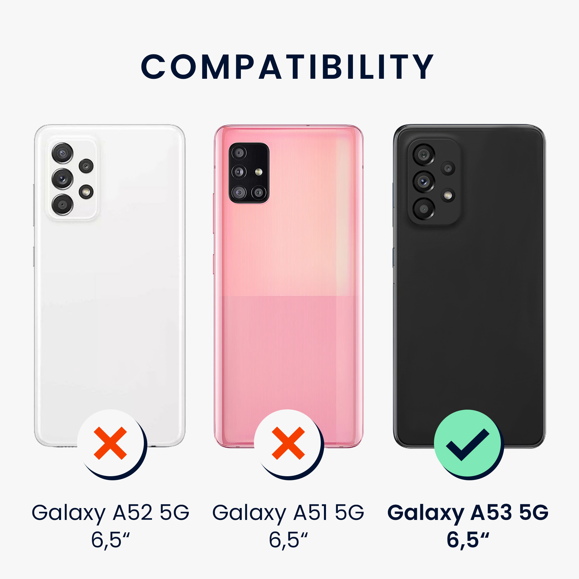 Kryt na mobil Samsung Galaxy A53 5G kwmobile slim matný TPU Neonová růžová