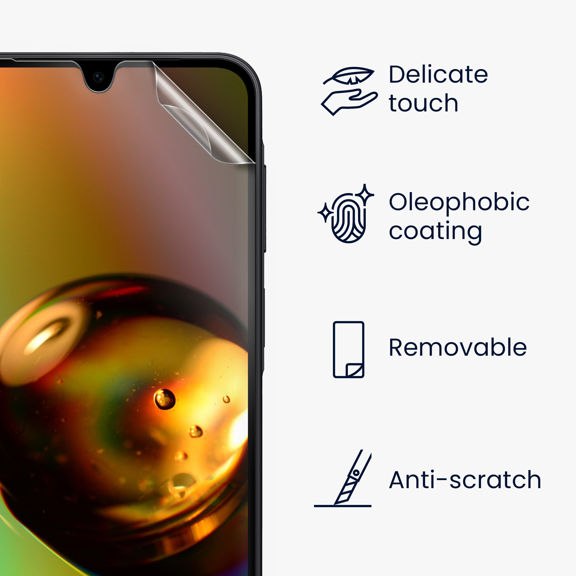 Ochranné fólie na displej pro Samsung Galaxy A17 4G / 5G kwmobile - 6x ultra čiré transparentní fólie na telefon
