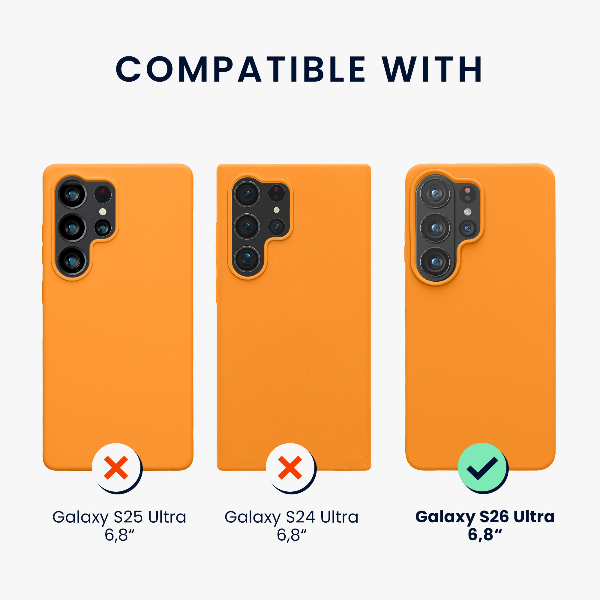 Pouzdro pro Samsung Galaxy S26 Ultra kwmobile silikonové - ovocná oranžová