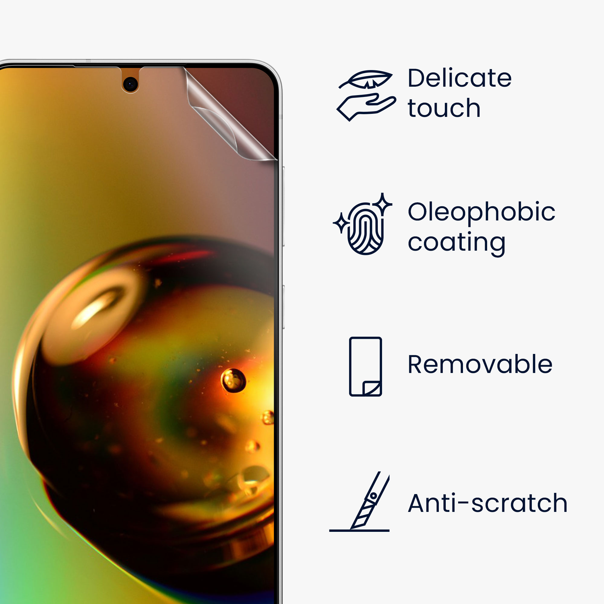 6x čirá ochranná fólie kwmobile Samsung Galaxy S26