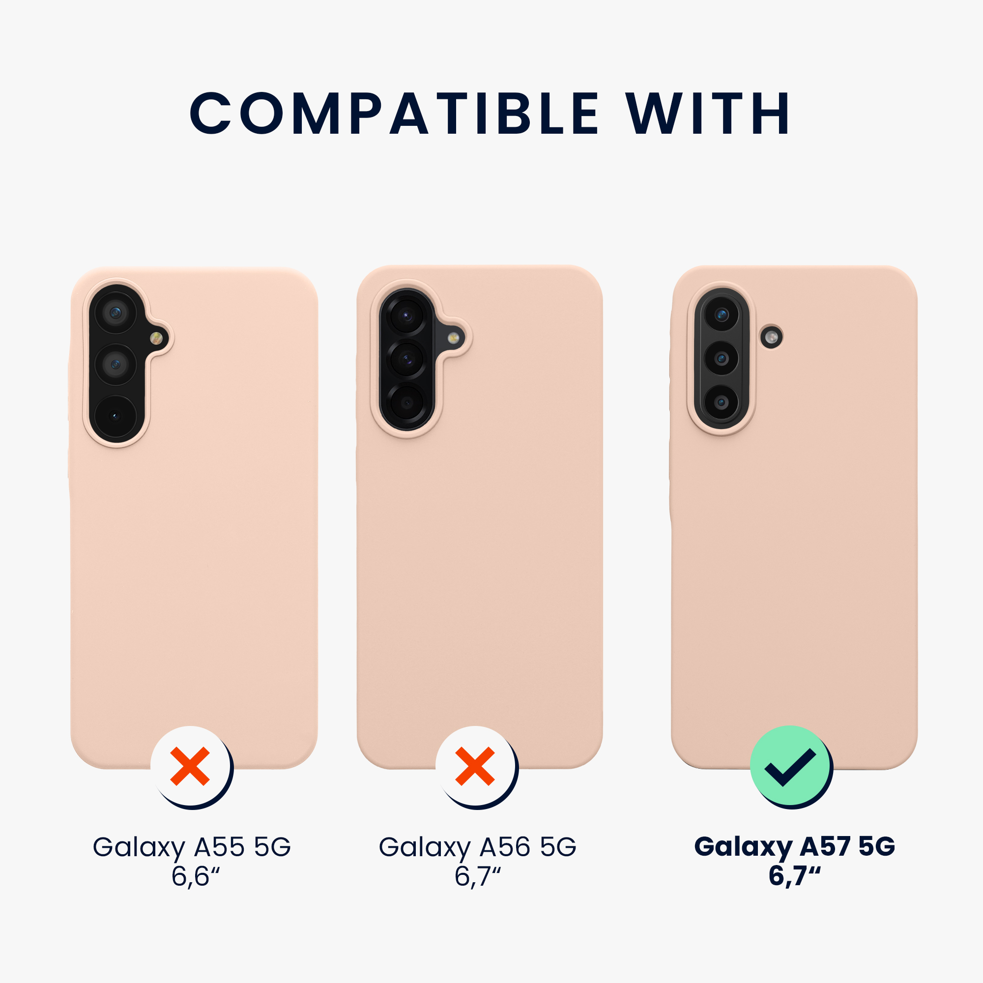 Pouzdro pro Samsung Galaxy A57 5G kwmobile silikonové - kokosová