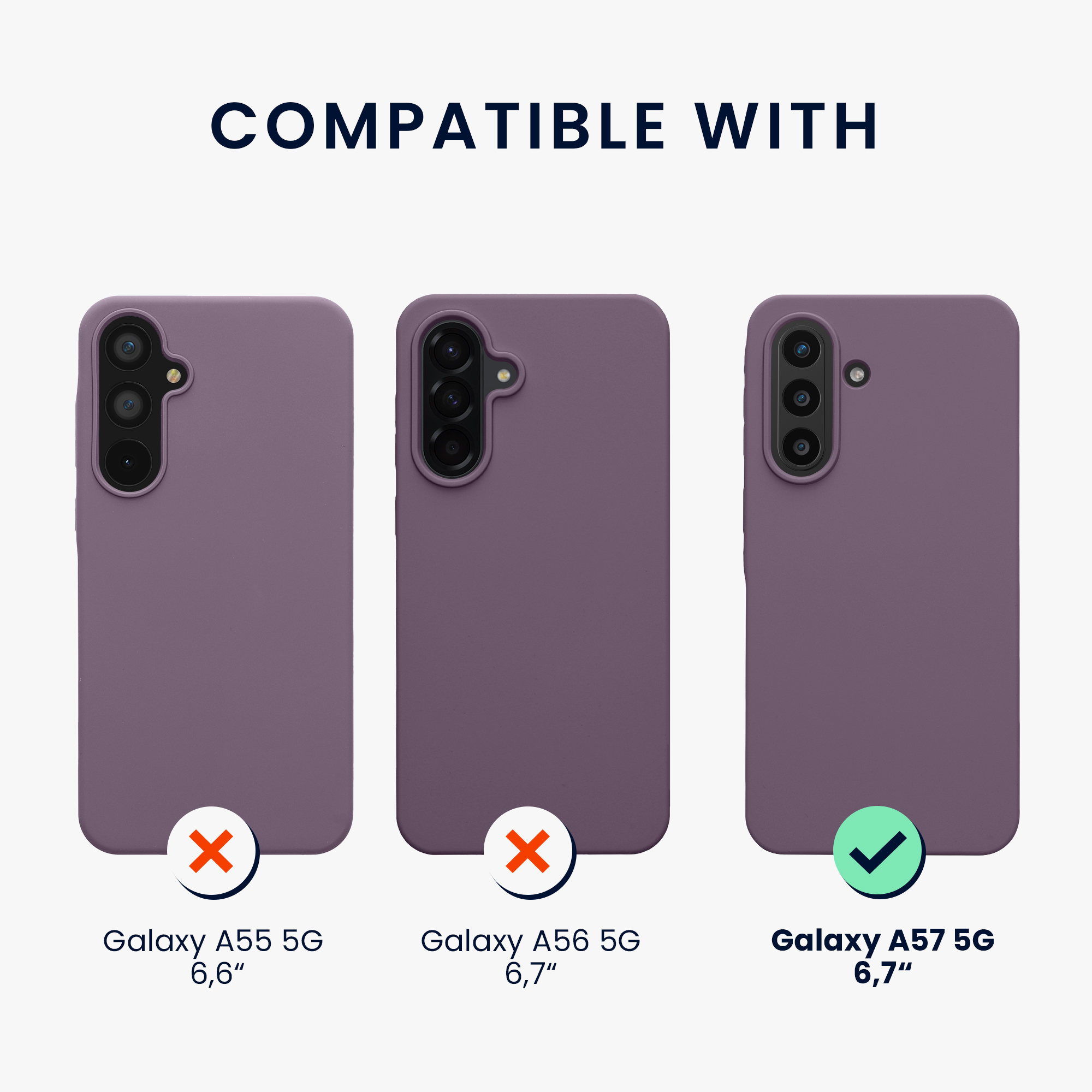 Pouzdro pro Samsung Galaxy A57 5G kwmobile silikonové - pastelová kosatcová