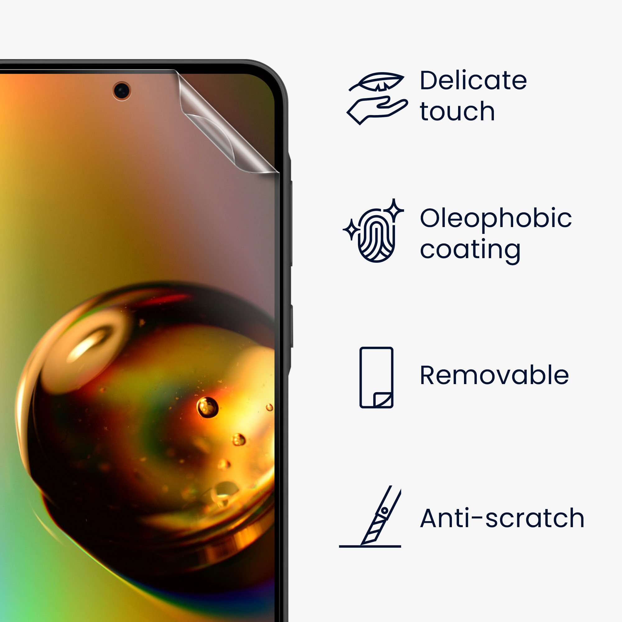 Ochranná fólie Samsung Galaxy A57 5G kwmobile 3 ks ultra čirá transparentní