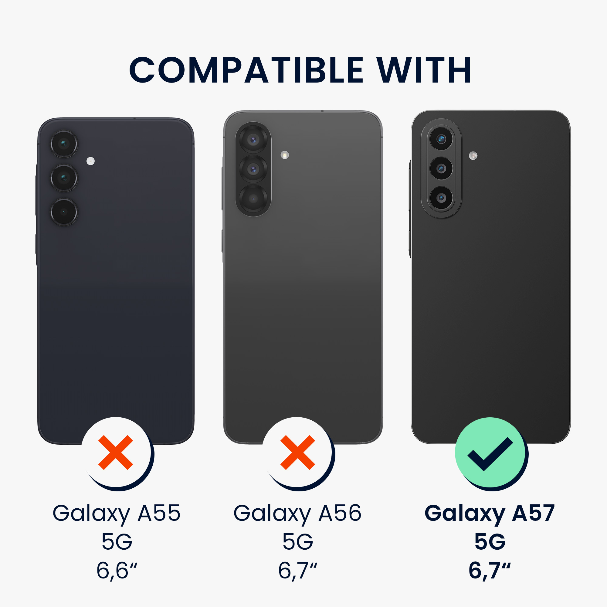 Průhledný kryt na mobil Samsung Galaxy A57 5G kalibri TPU + 2x tvrzené sklo transparentní