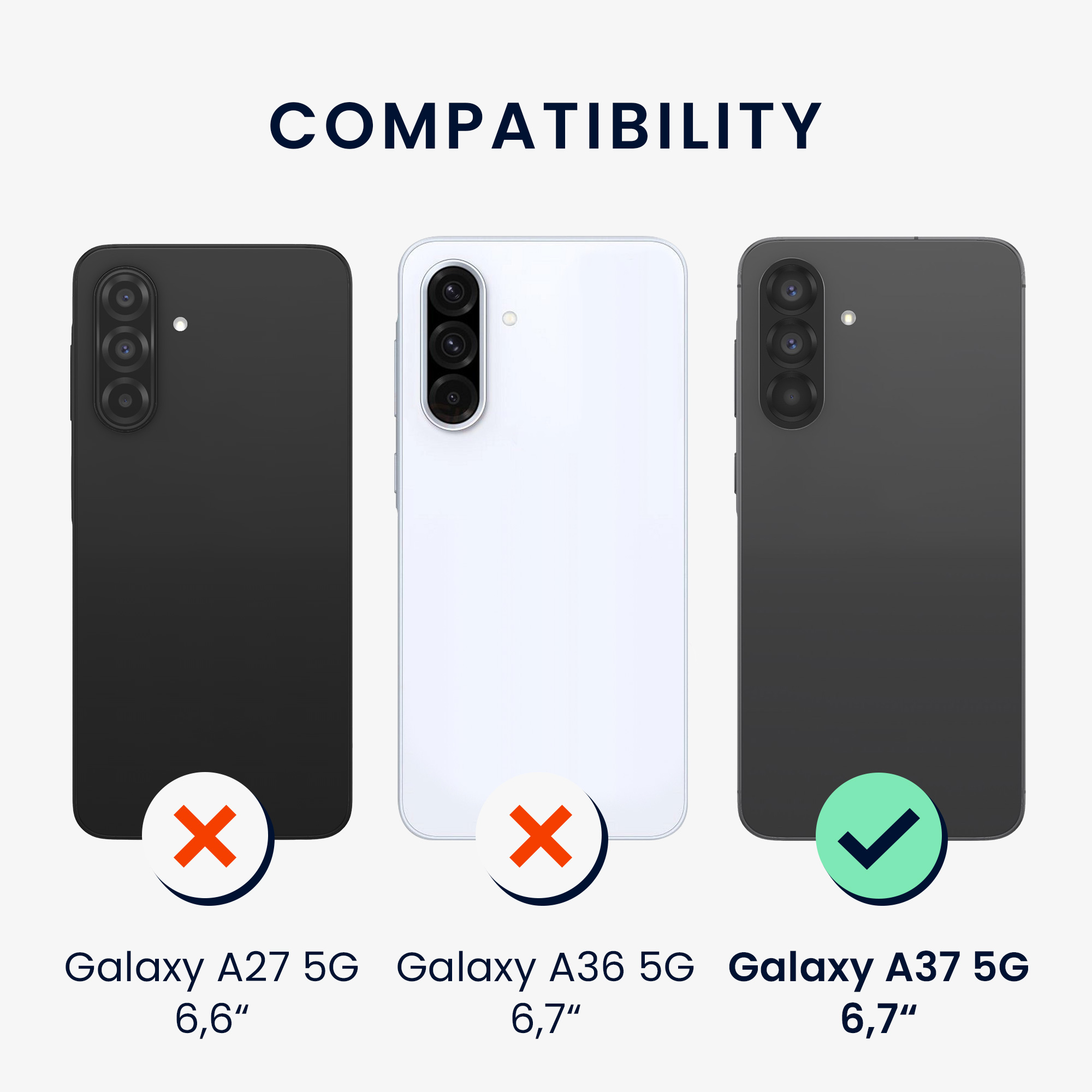 Kryt na mobil Samsung Galaxy A37 5G kwmobile TPU Černá