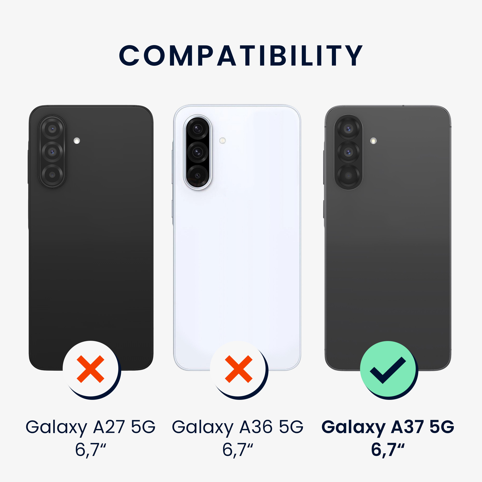 Kryt na mobil Samsung Galaxy A37 5G kwmobile TPU Matná krémová