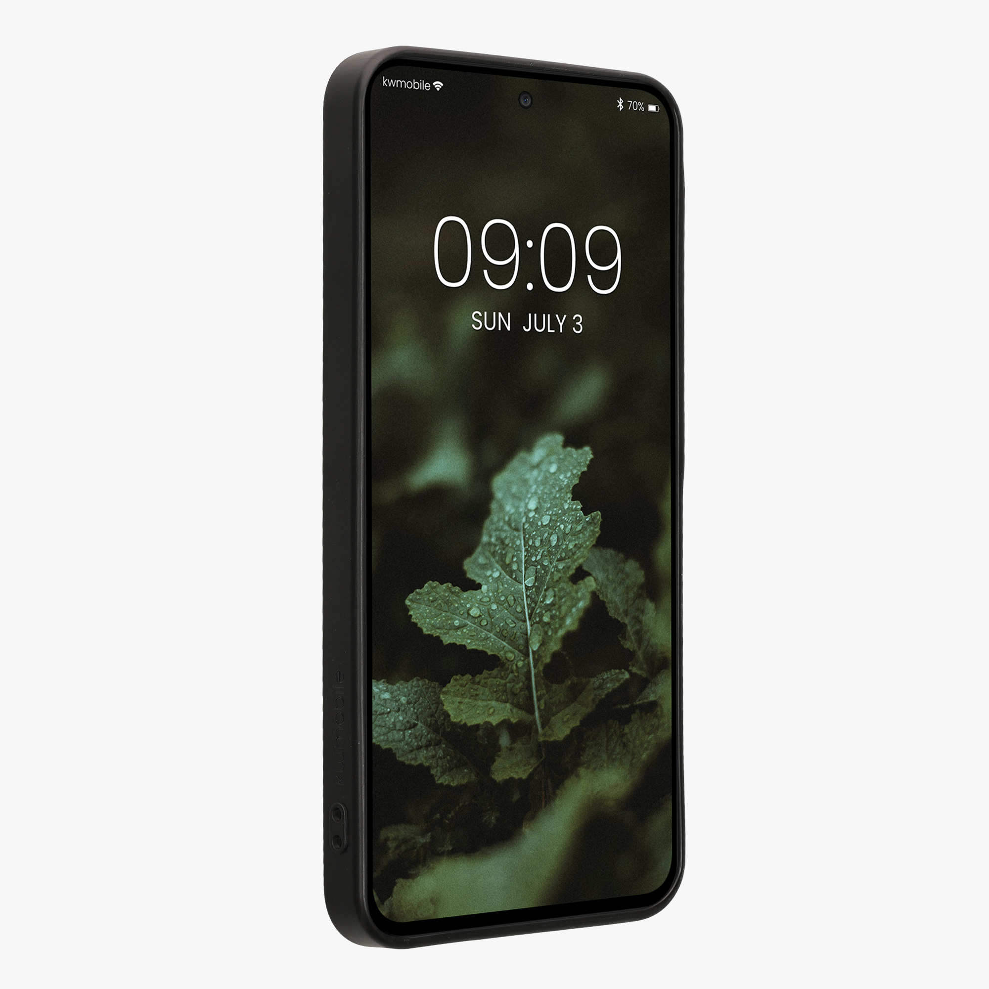 Dřevěné pouzdro pro Samsung Galaxy A27 5G kwmobile - tvrdý obal v tmavě hnědé barvě