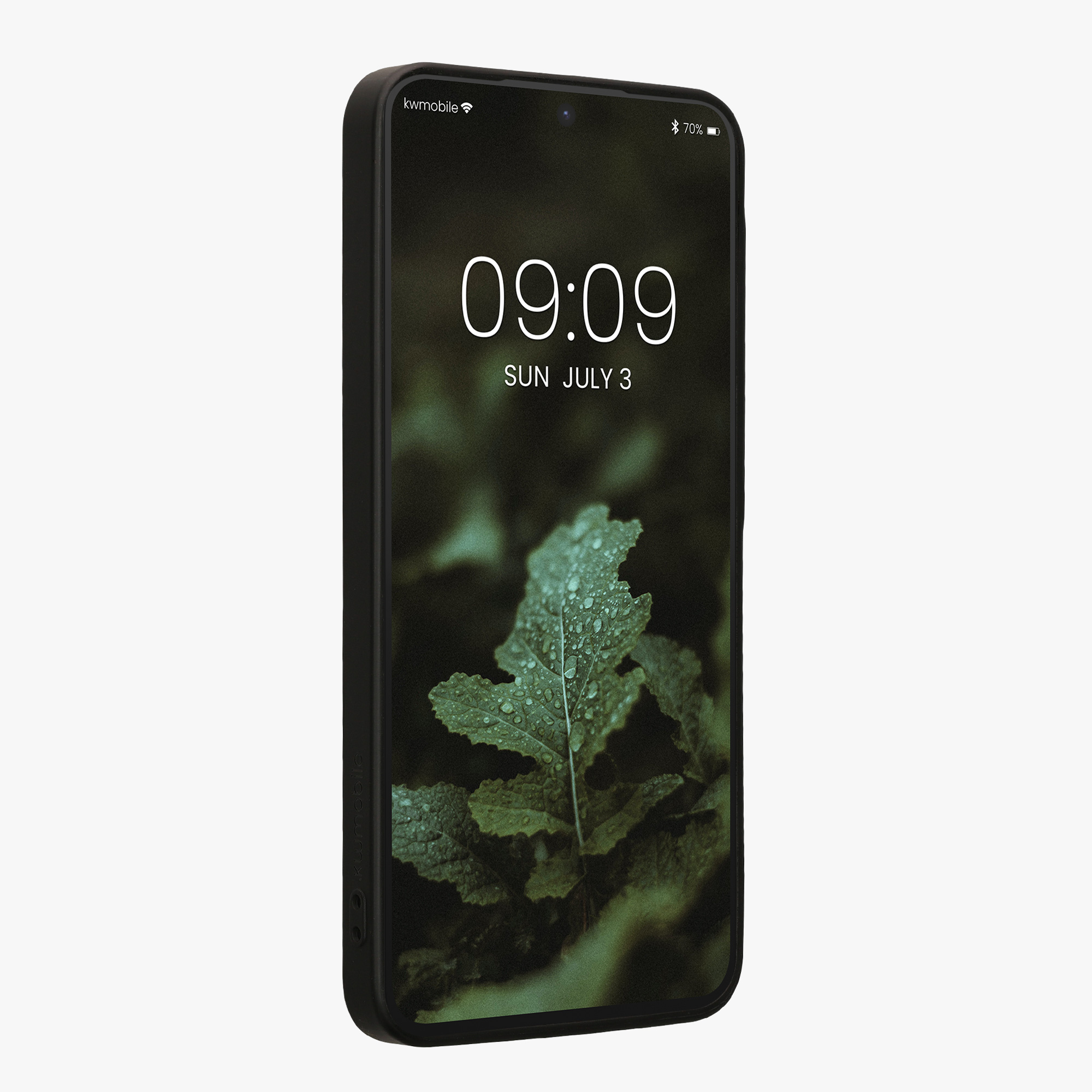 Dřevěný kryt na mobil Samsung Galaxy A37 5G, nárazuvzdorný - kwmobile, tmavě hnědý