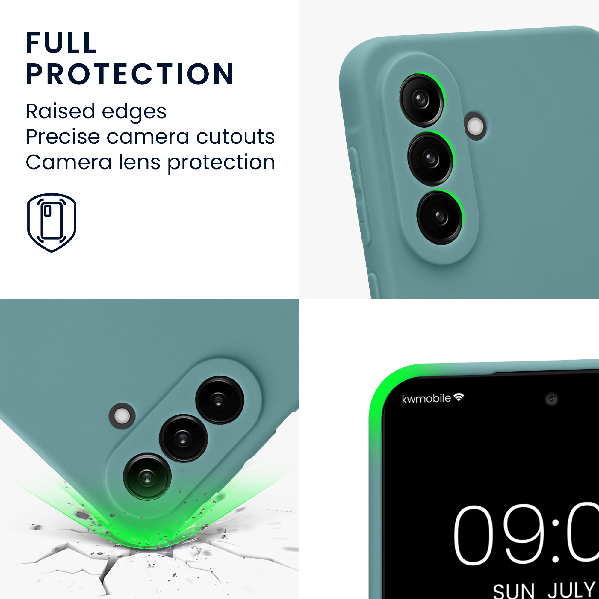Pouzdro pro Samsung Galaxy A37 5G kwmobile tenké TPU - arktická noc