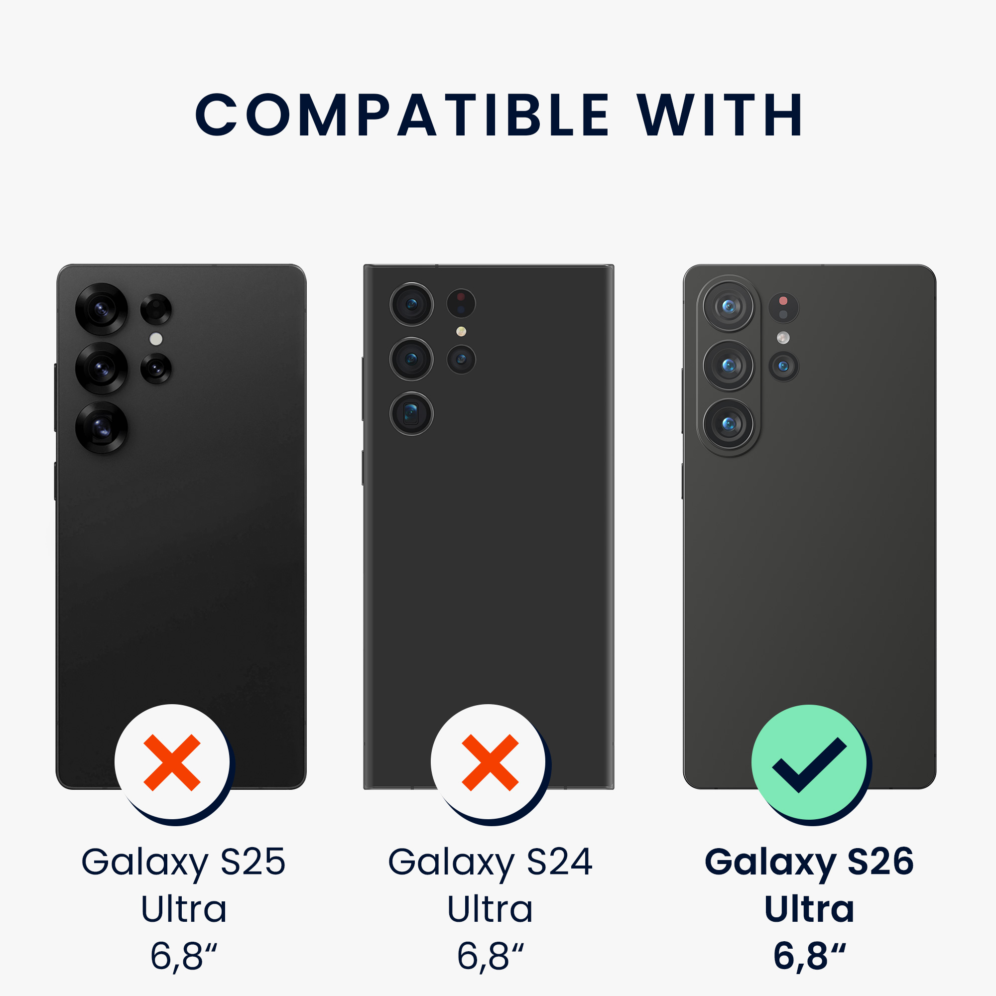 Pouzdro pro Samsung Galaxy S26 Ultra kwmobile MagSafe se stojánkem tenké - černá / matný transparentní