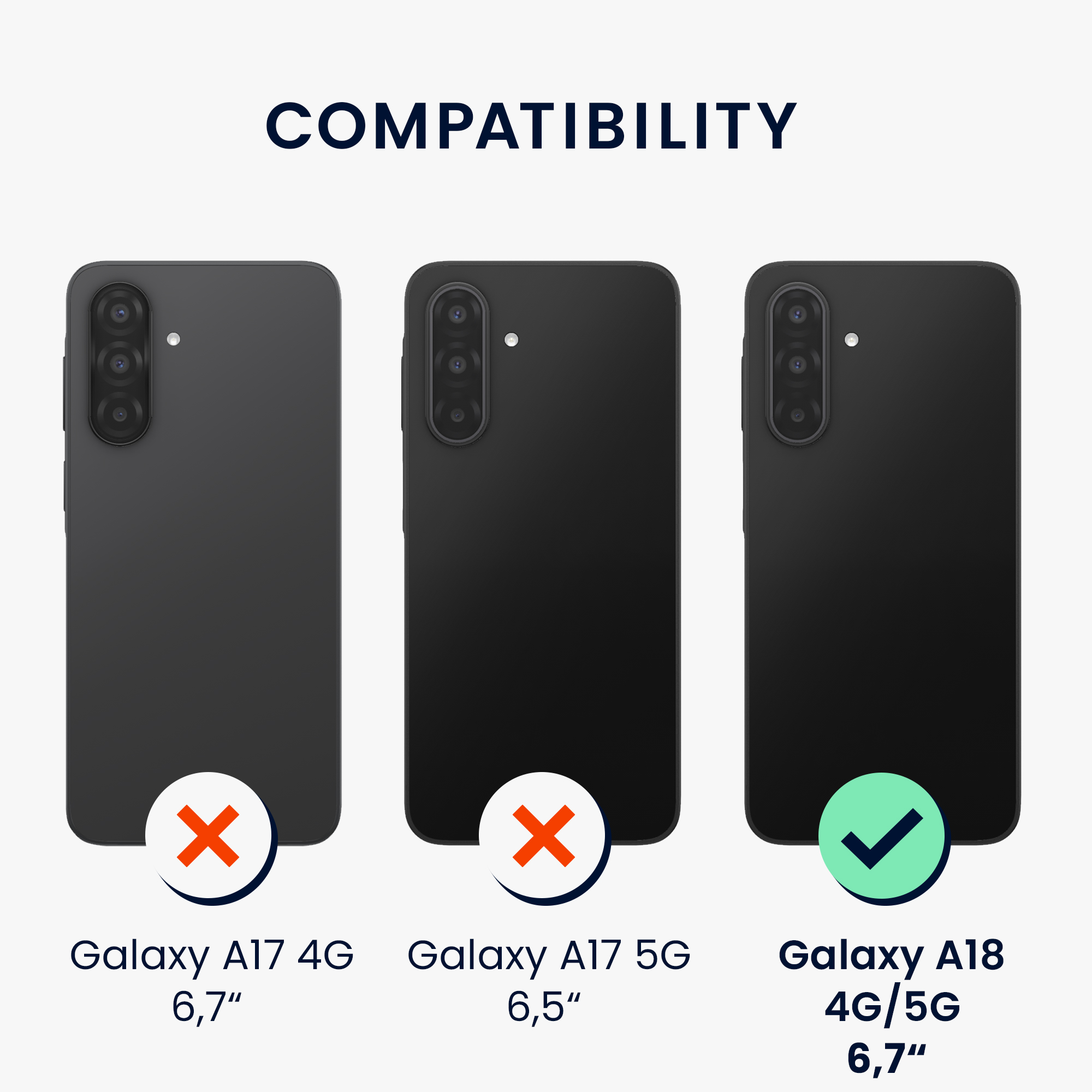 Pouzdro pro Samsung Galaxy A18 4G / 5G kwmobile TPU - baltská modrá