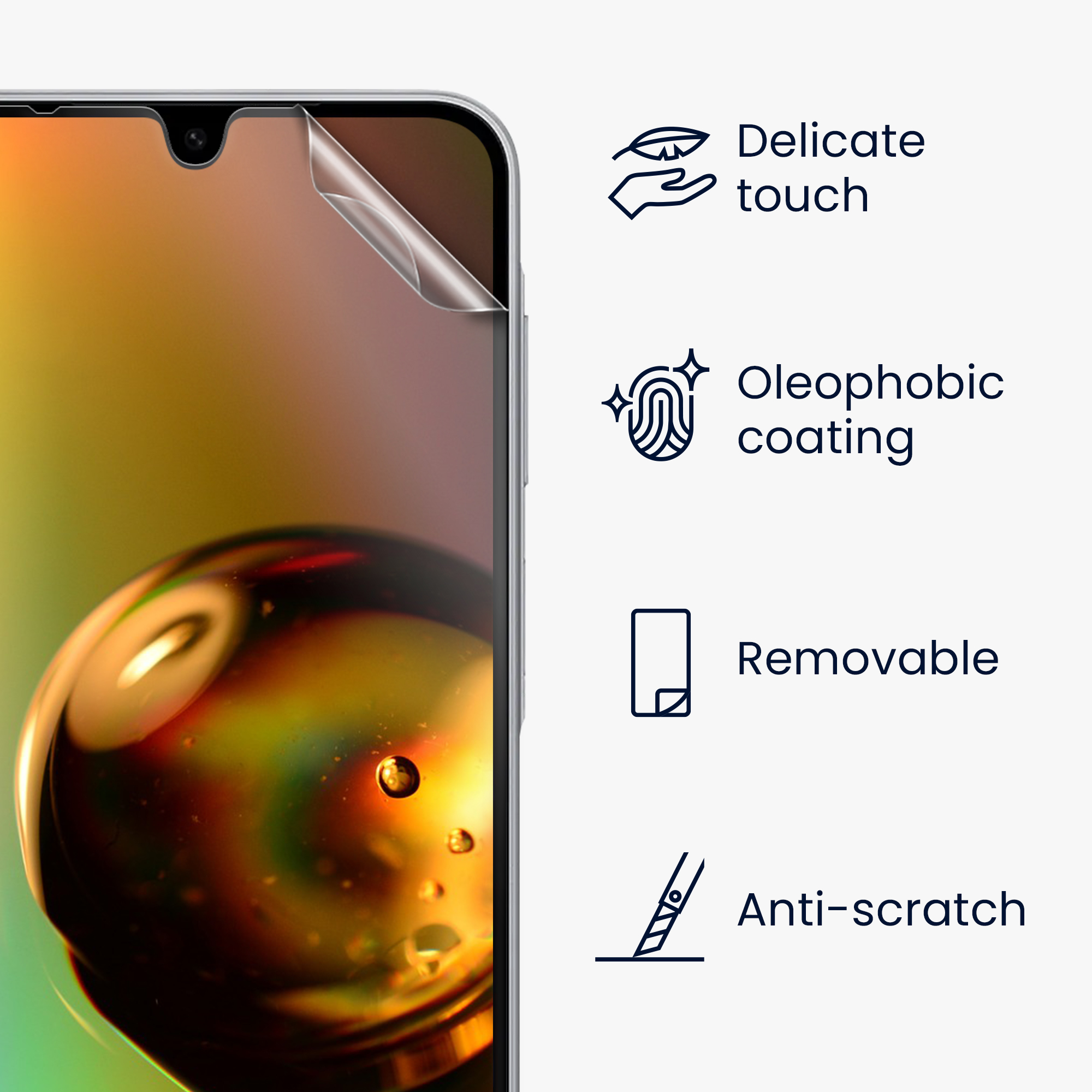 Ochranné fólie na displej pro Samsung Galaxy A18 4G / 5G kwmobile - 6x ultra čiré transparentní fólie na telefon