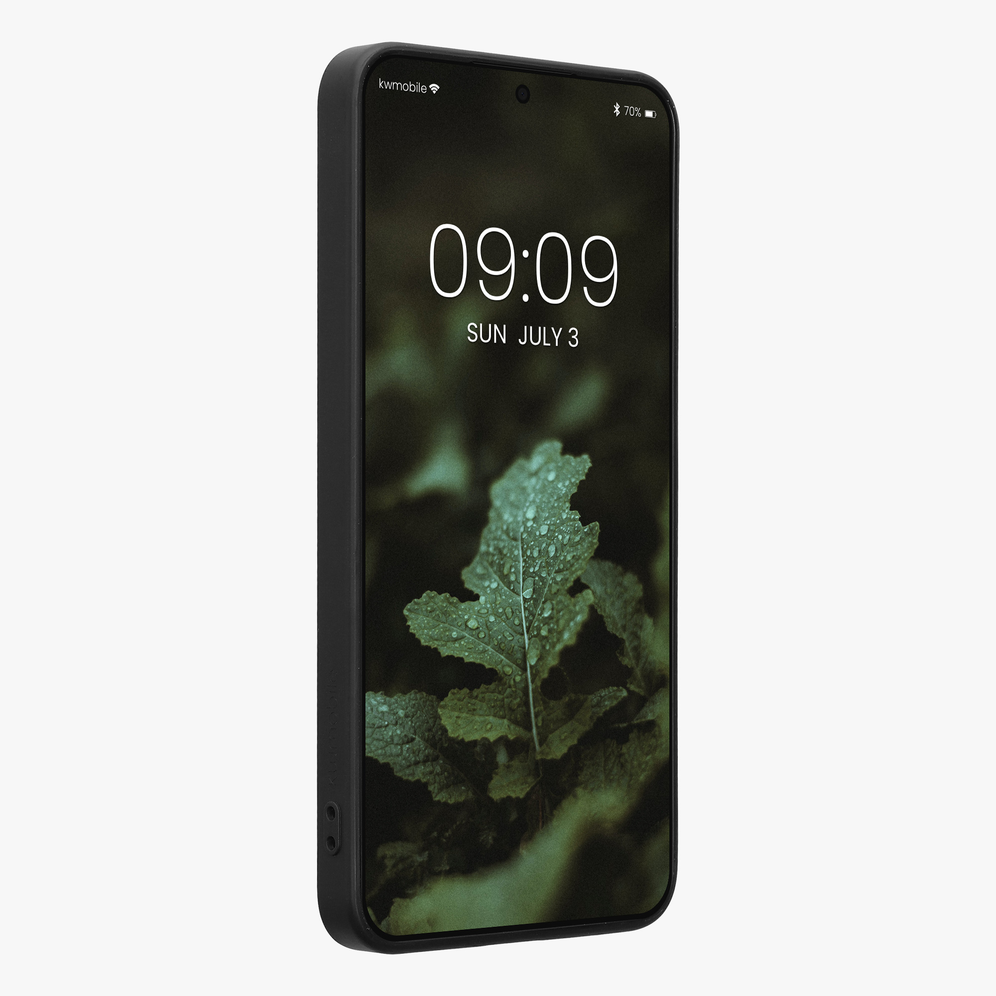 Dřevěný kryt na mobil Samsung Galaxy S26 FE, nárazuvzdorný - kwmobile, tmavě hnědý